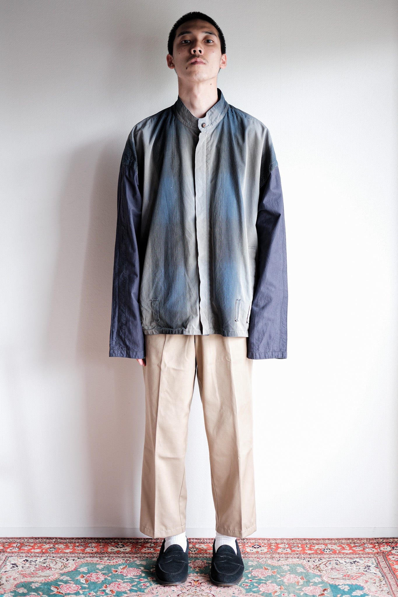 【~80’s】Old Gianni Versace Cotton Striped Jacket Size.42