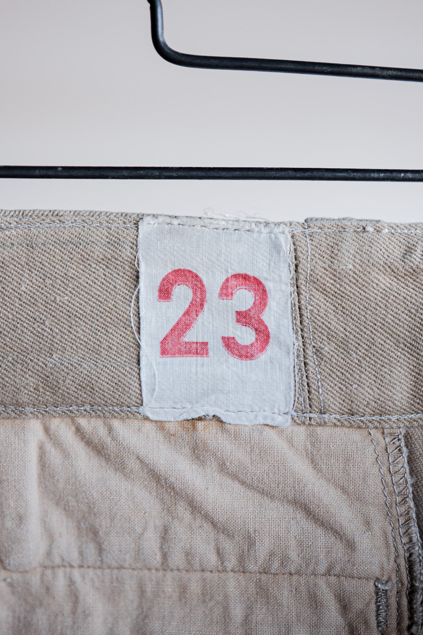 【~60's】French Army M52 Chino Trousers Size.23