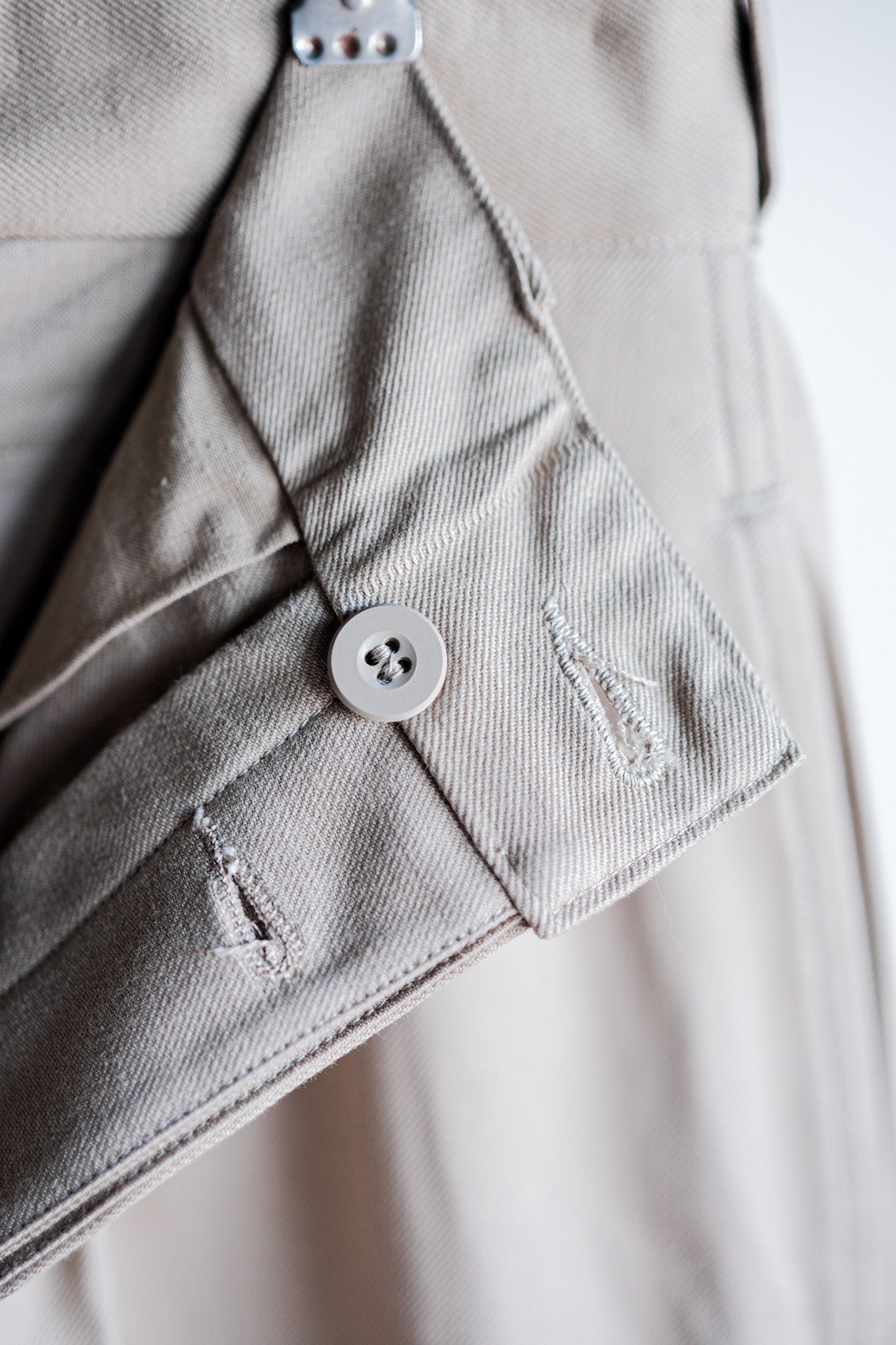 【~50's】French Army M52 Chino Trousers Size.12 "Dead Stock"