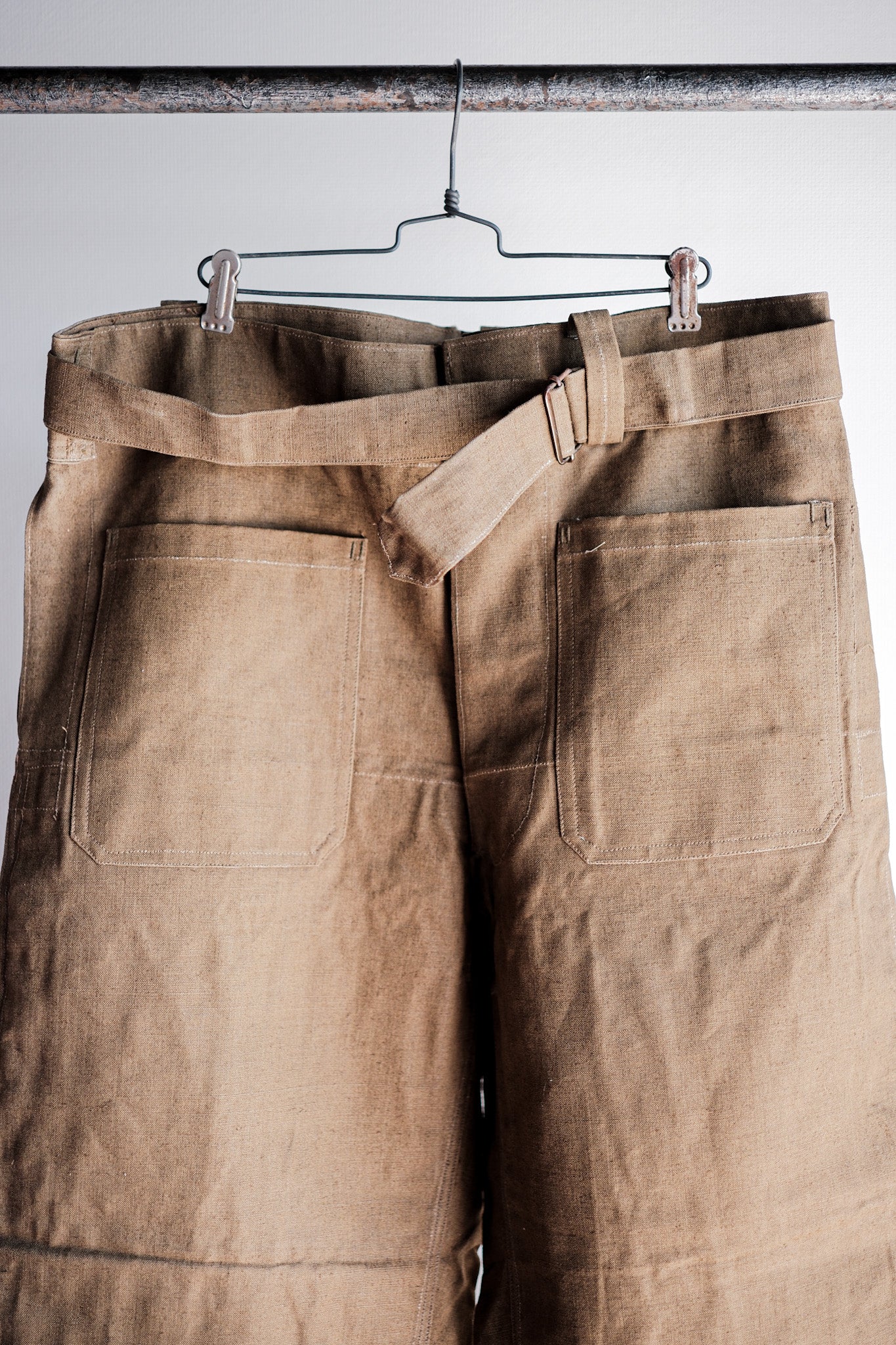 【~30's】French Army M35 Motorcycle Pants "Linen Type" "Dead Stock"