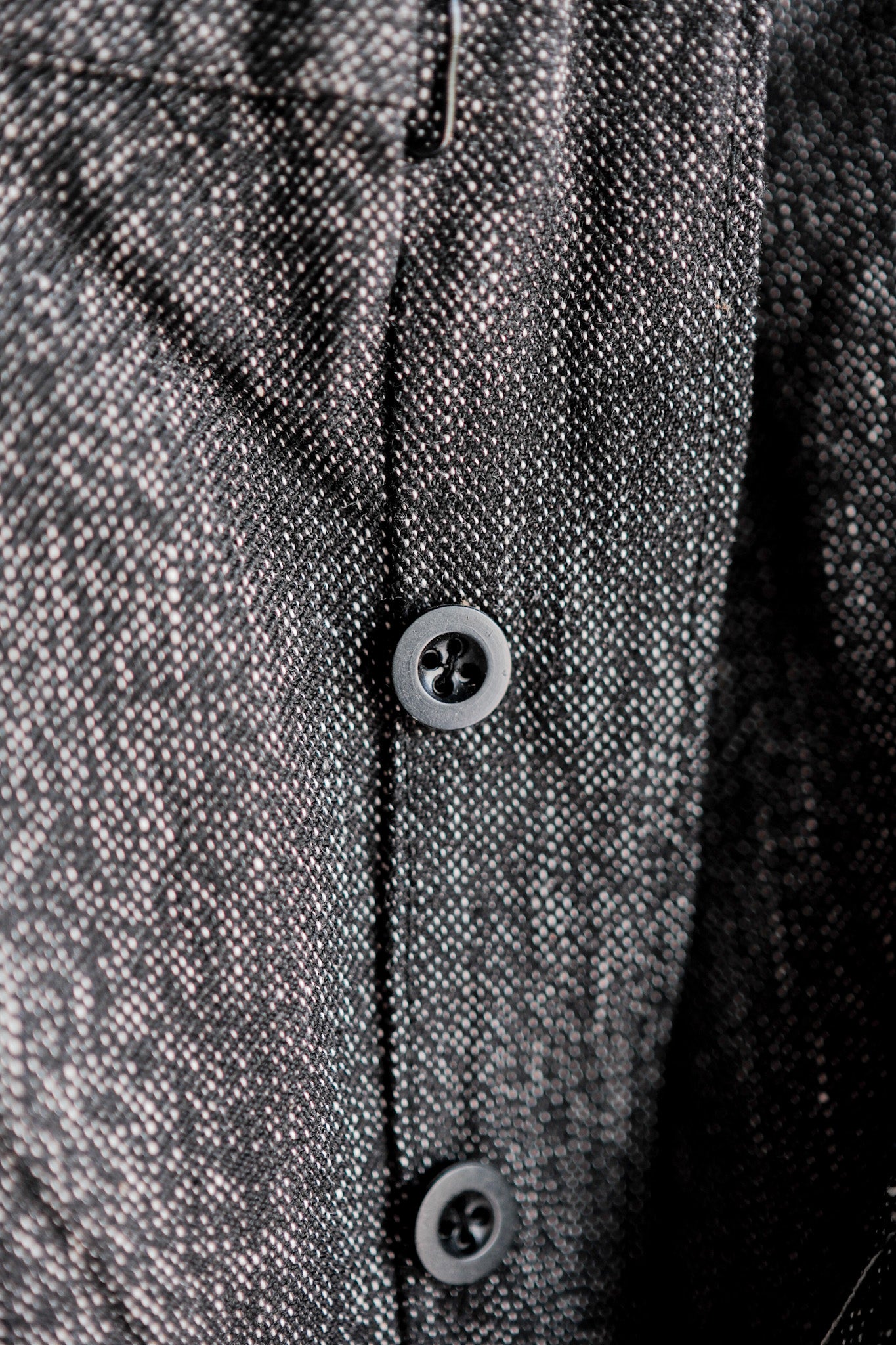 【~30's】French Vintage Black Chambray Work Pants “Dead Stock”