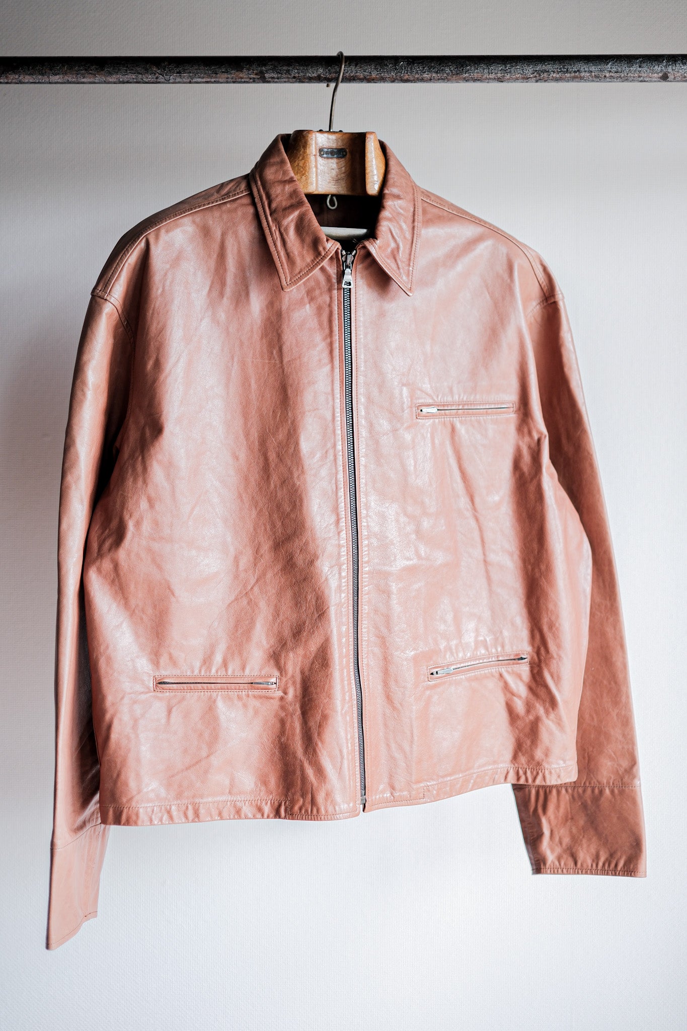 【~90’s】Old JIL SANDER Leather Jacket Size.48