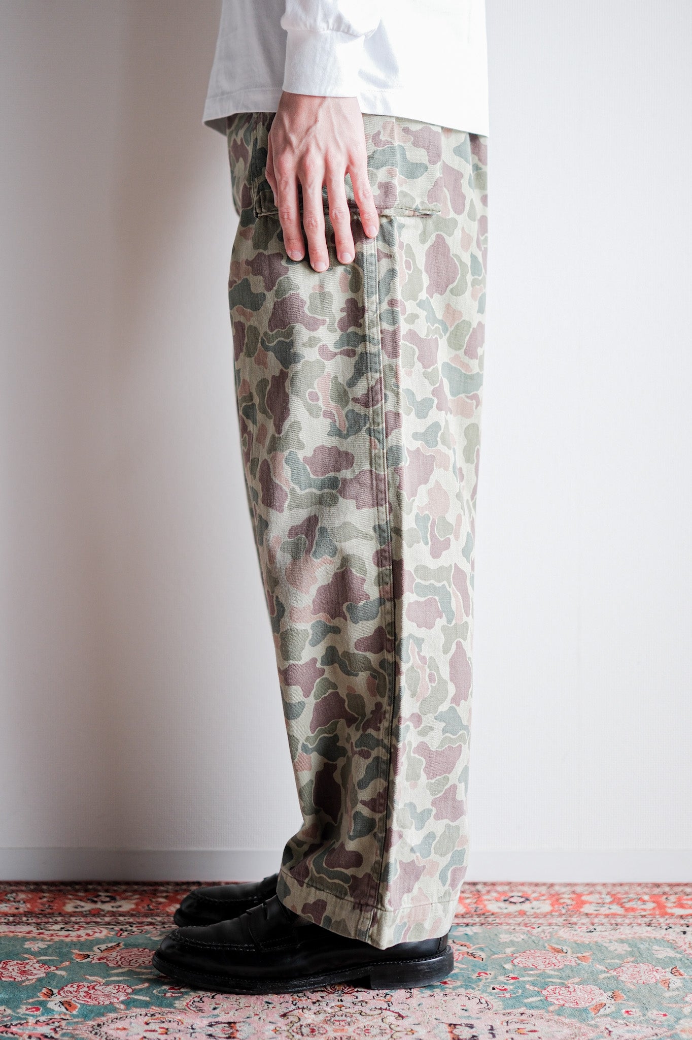 【~50's】Dutch Army Frogskin Camouflage Field Trousers Size.46