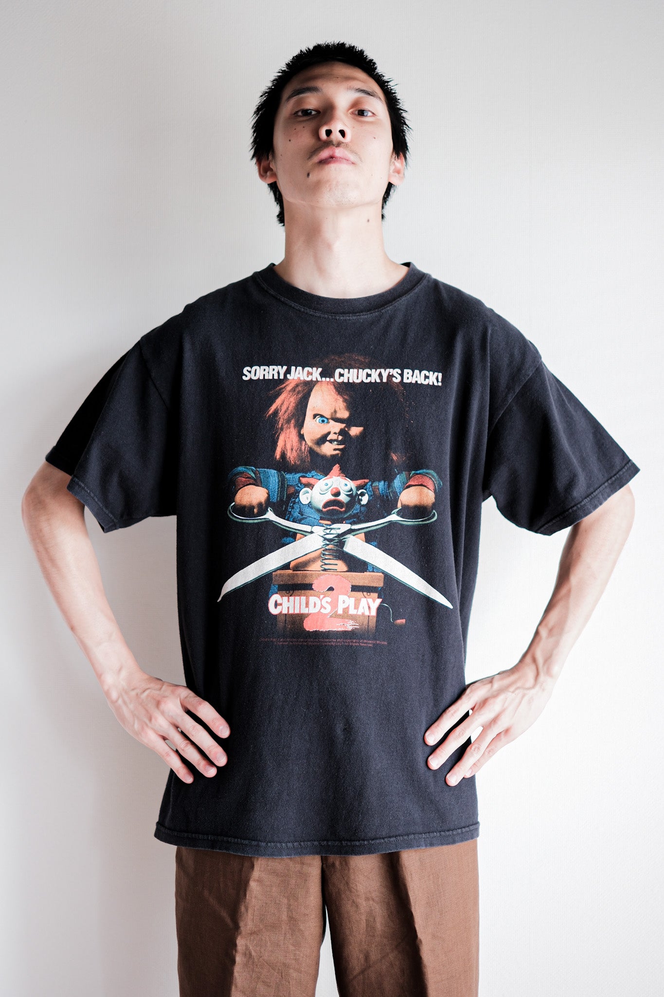 【~00's】Vintage Movie Print T-shirt Size.L "Child's Play 2"