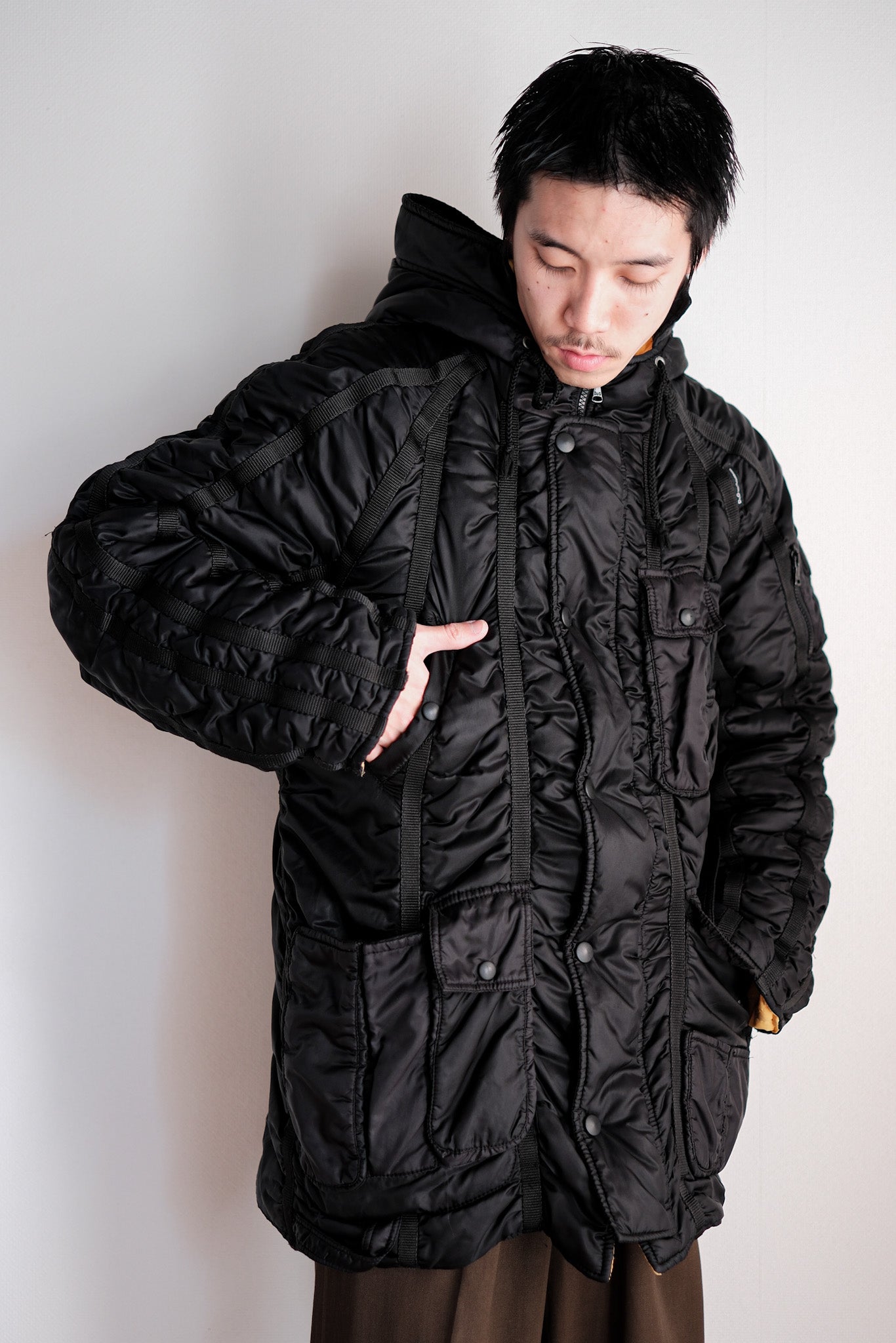 【~00's】Old DOLCE & GABBANA Multi Pocket Puffer Jacket Size.46