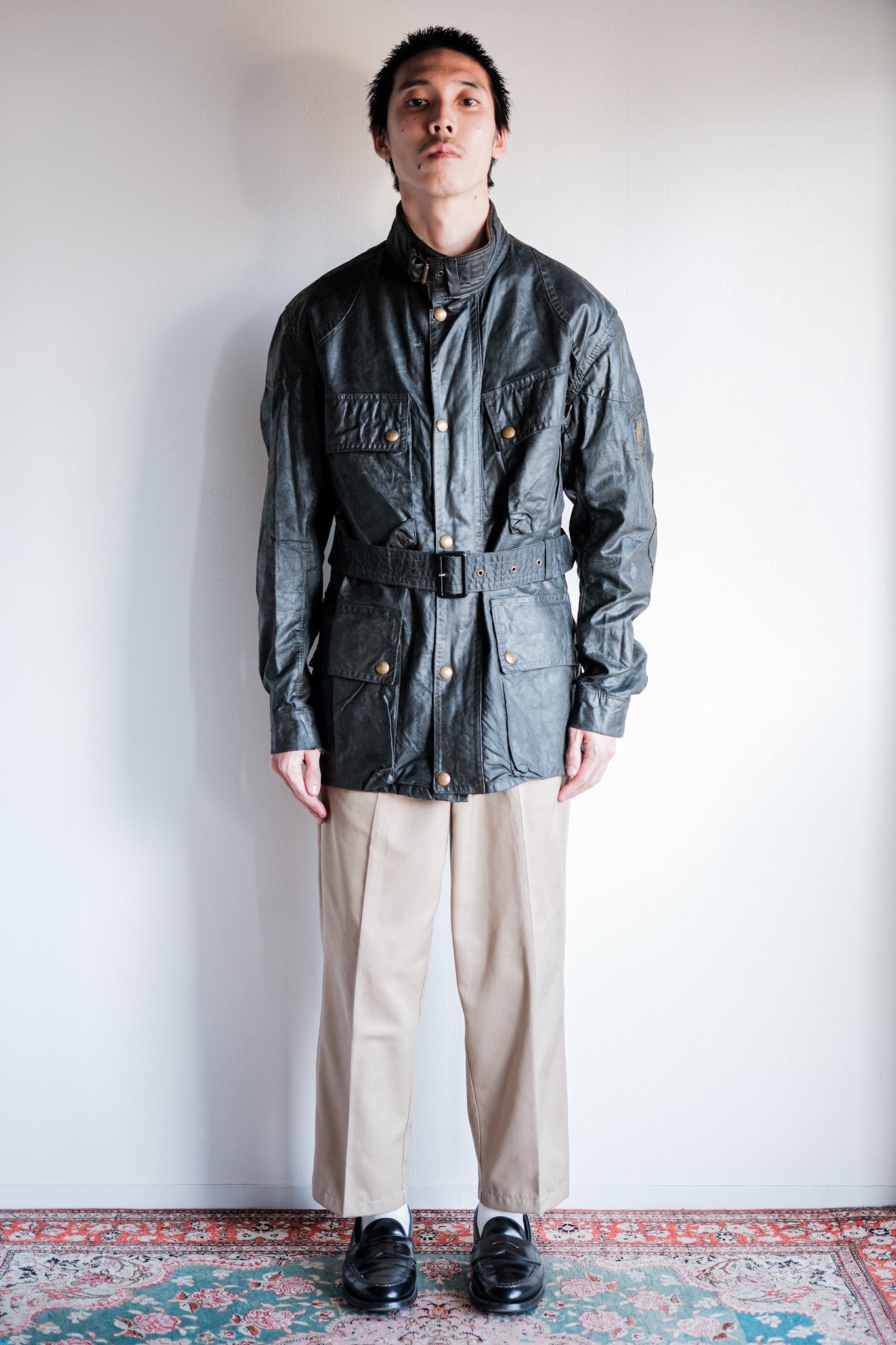 【~60's】Vintage Belstaff Waxed Jacket Size.38 "TRIALMASTER"