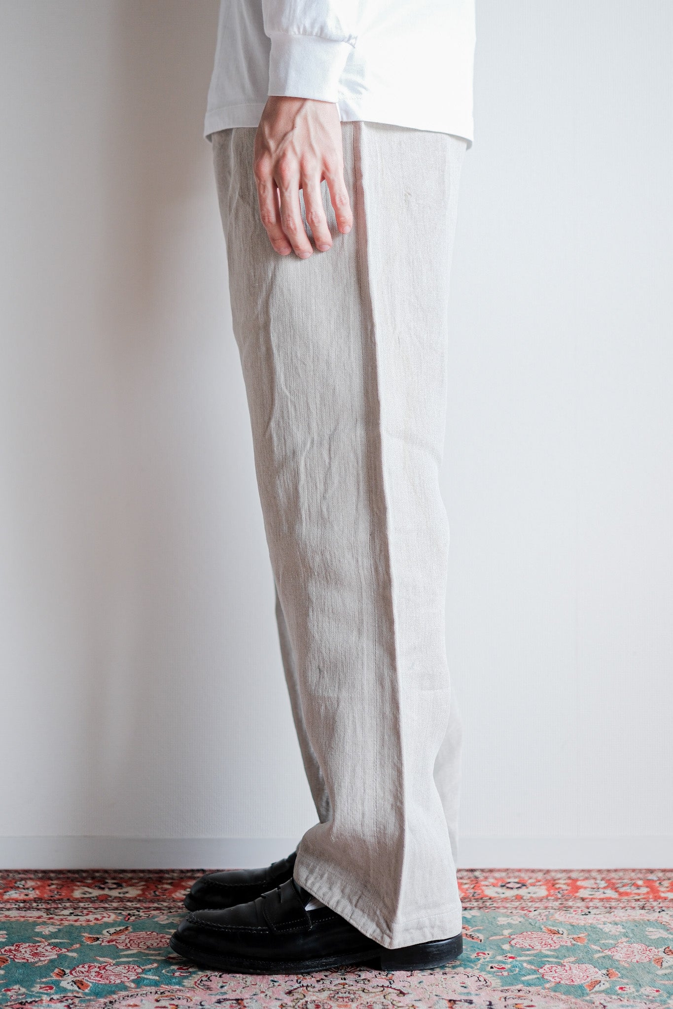 【~40's】WW2 German Army Drillich HBT Linen Trousers