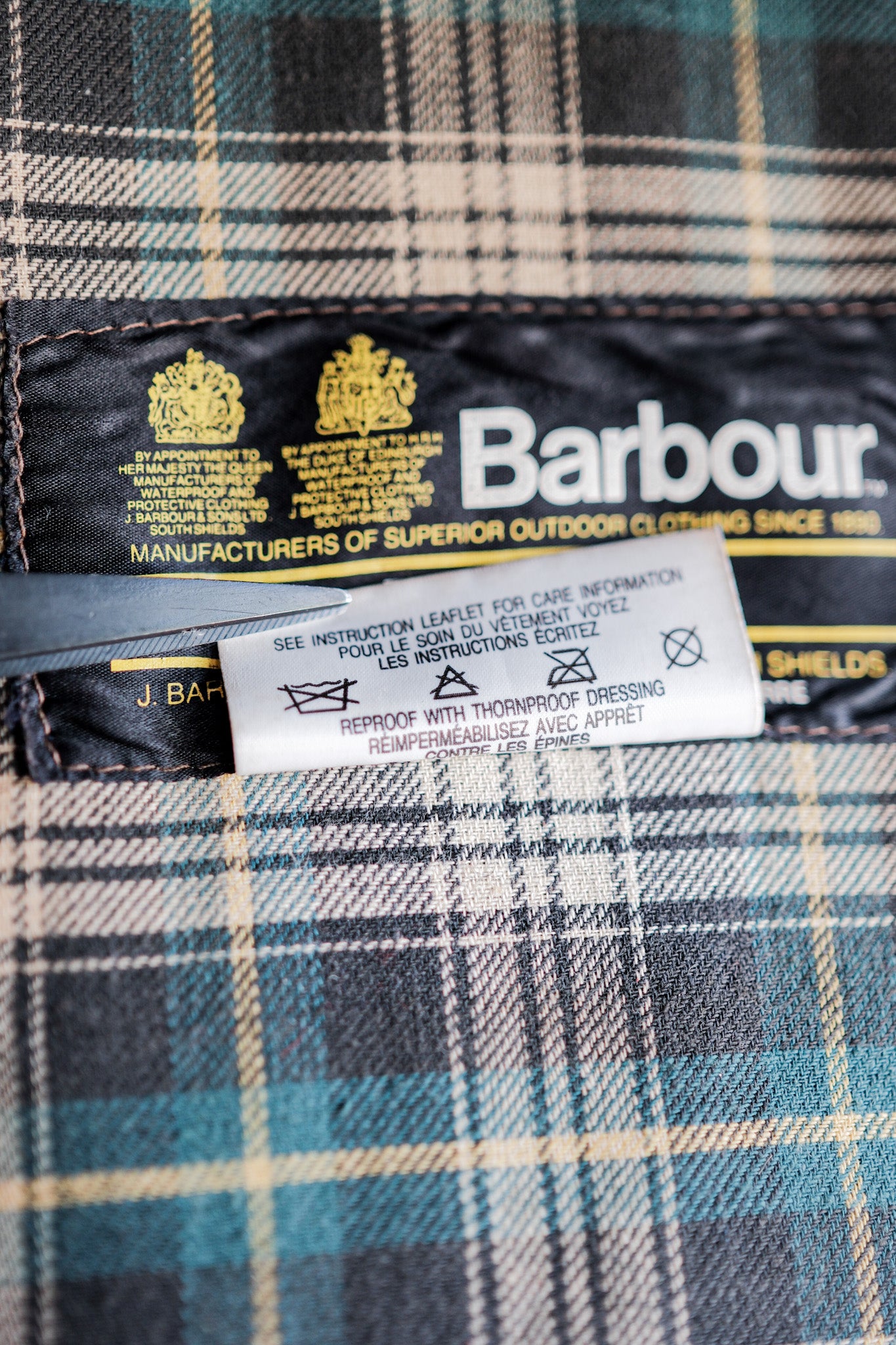【~80's】Vintage Barbour "BEDALE" 2 Crest Size.42