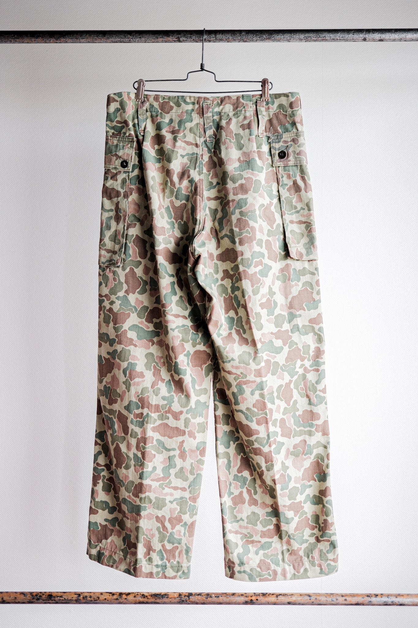 【~50's】Dutch Army Frogskin Camouflage Field Trousers Size.46