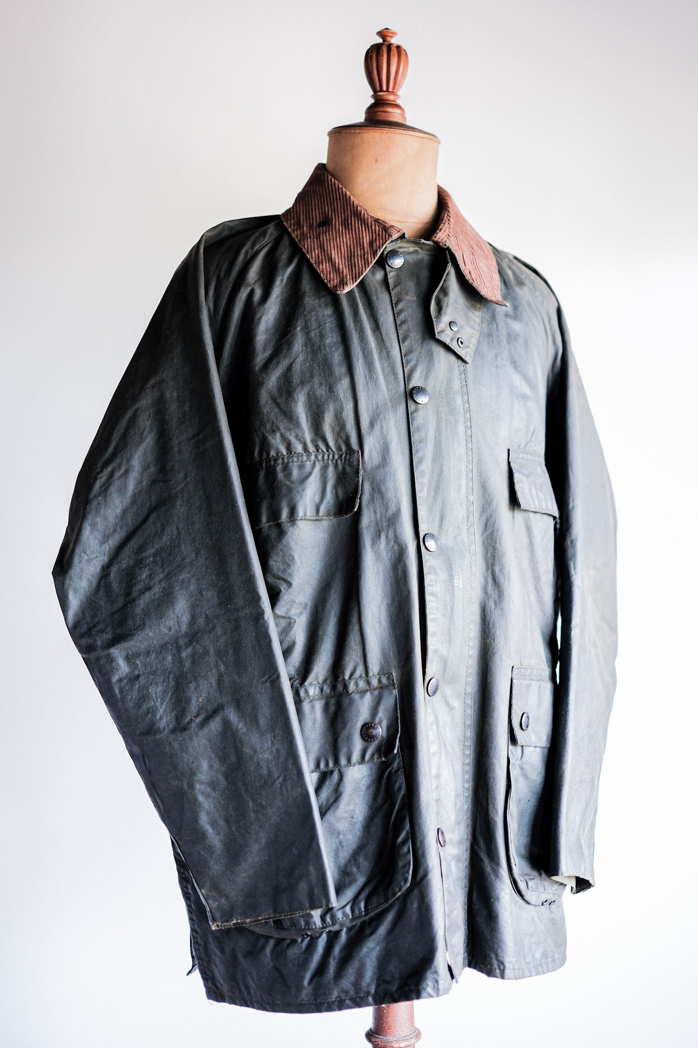 【~80's】Vintage Barbour "BEDALE" 2 Crest Size.42