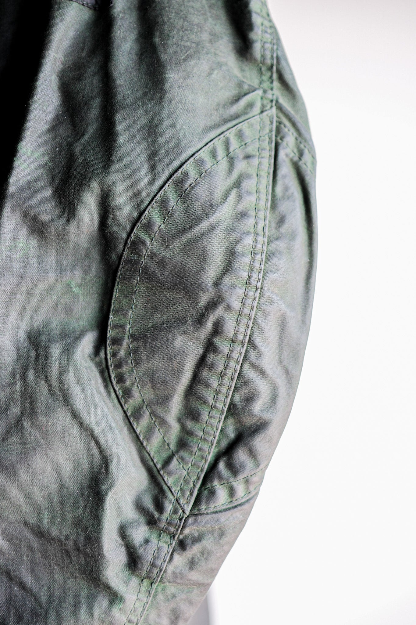 【~60's】Vintage Belstaff Green Waxed Jacket With Patches Size.36 “TRIALMASTER"