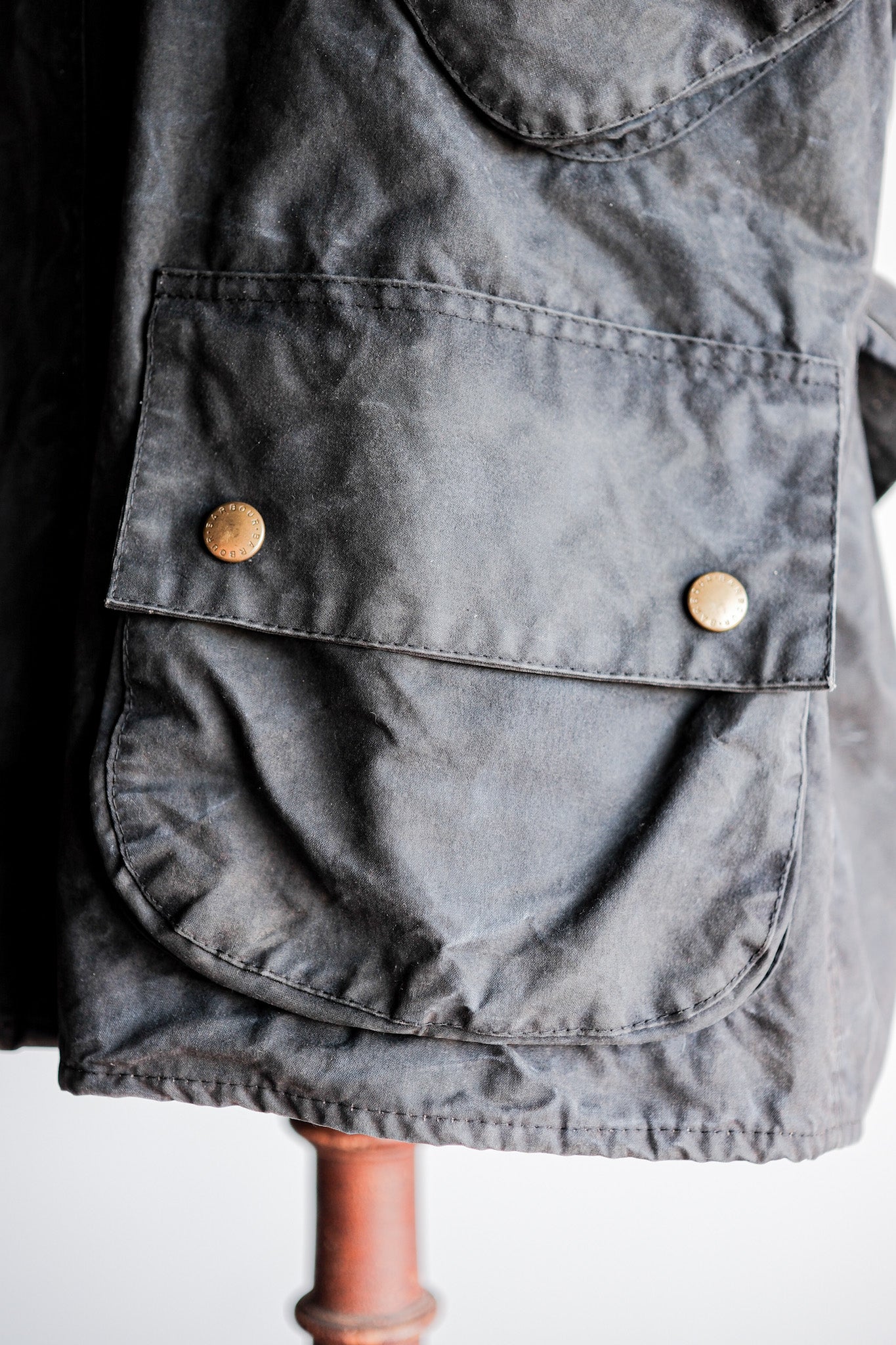 【~90's】Vintage Barbour "BEACON JACKET" 3 Crest "Unusual Lining"