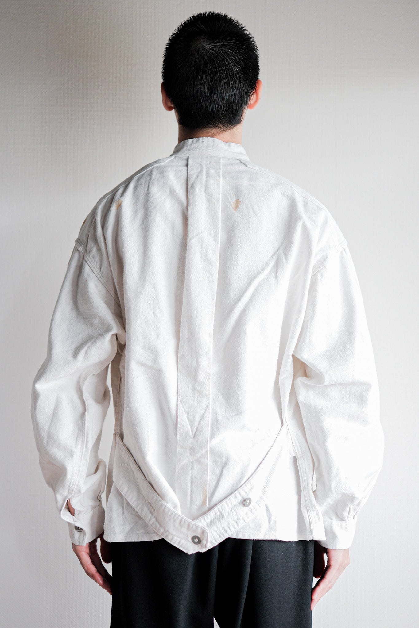 30's French Army Cotton Twill Bourgeron Jacket