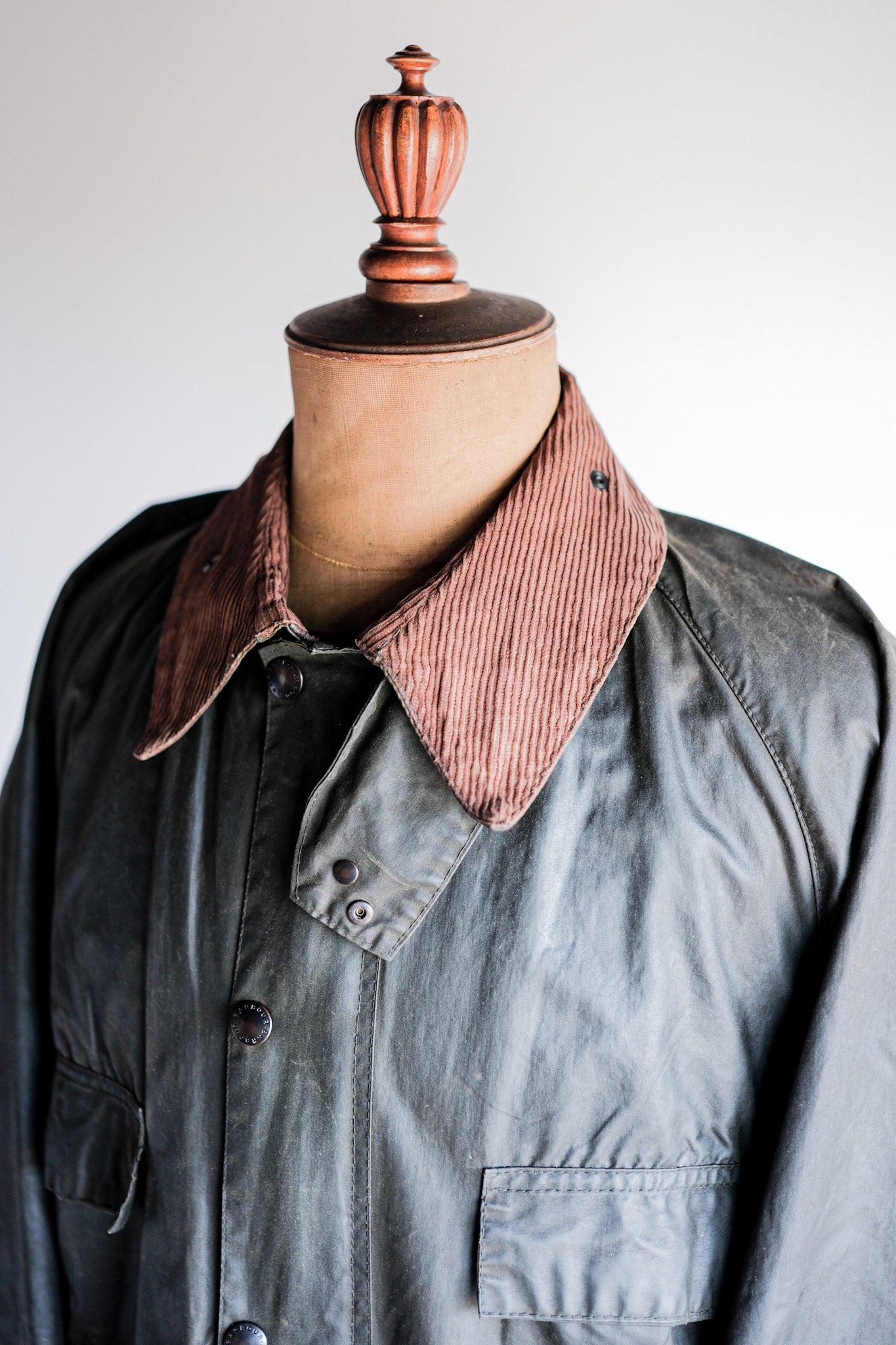 【~80's】Vintage Barbour "BEDALE" 2 Crest Size.42