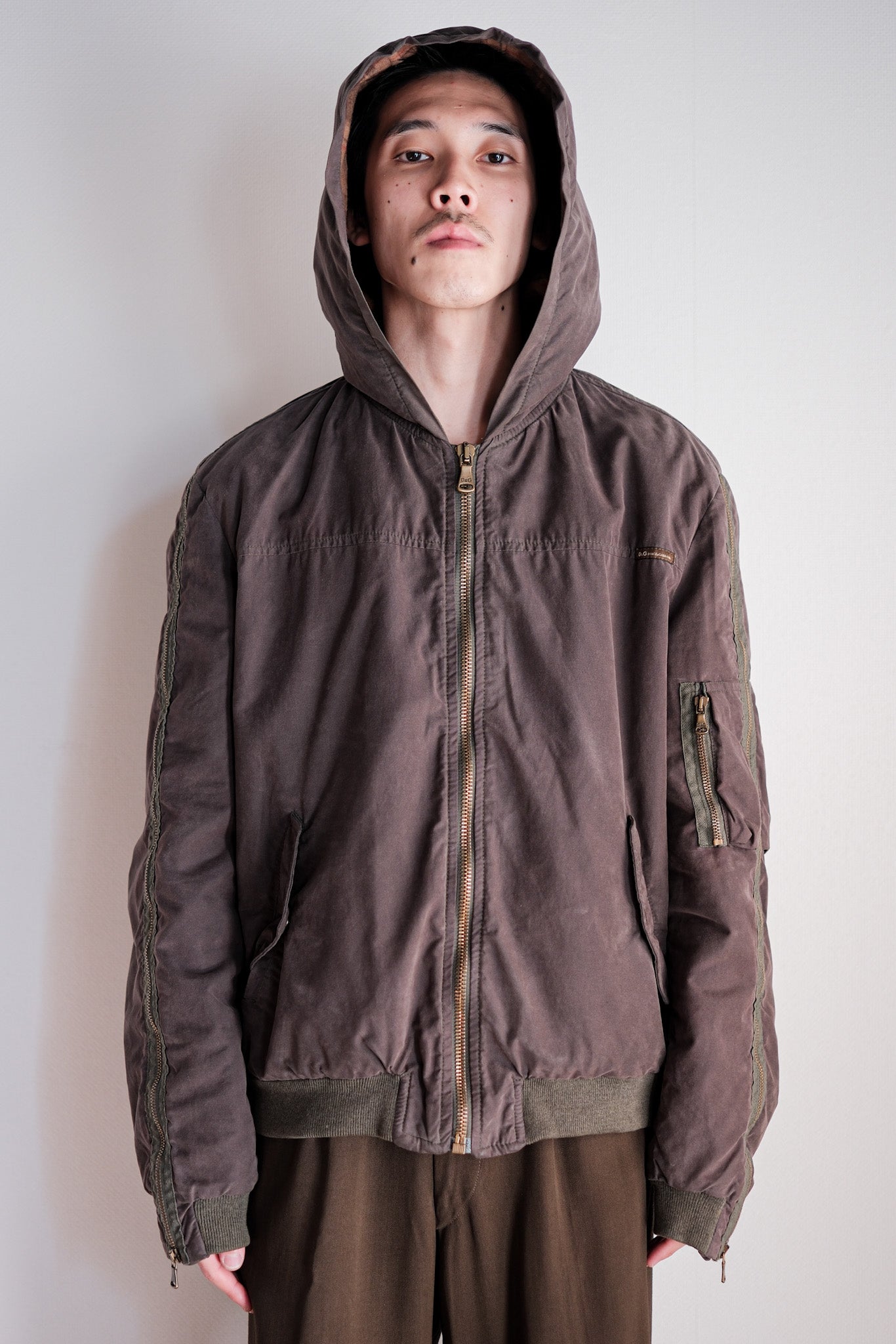 【~00's】Old DOLCE & GABBANA Zip Up Hooded Jacket Size.L