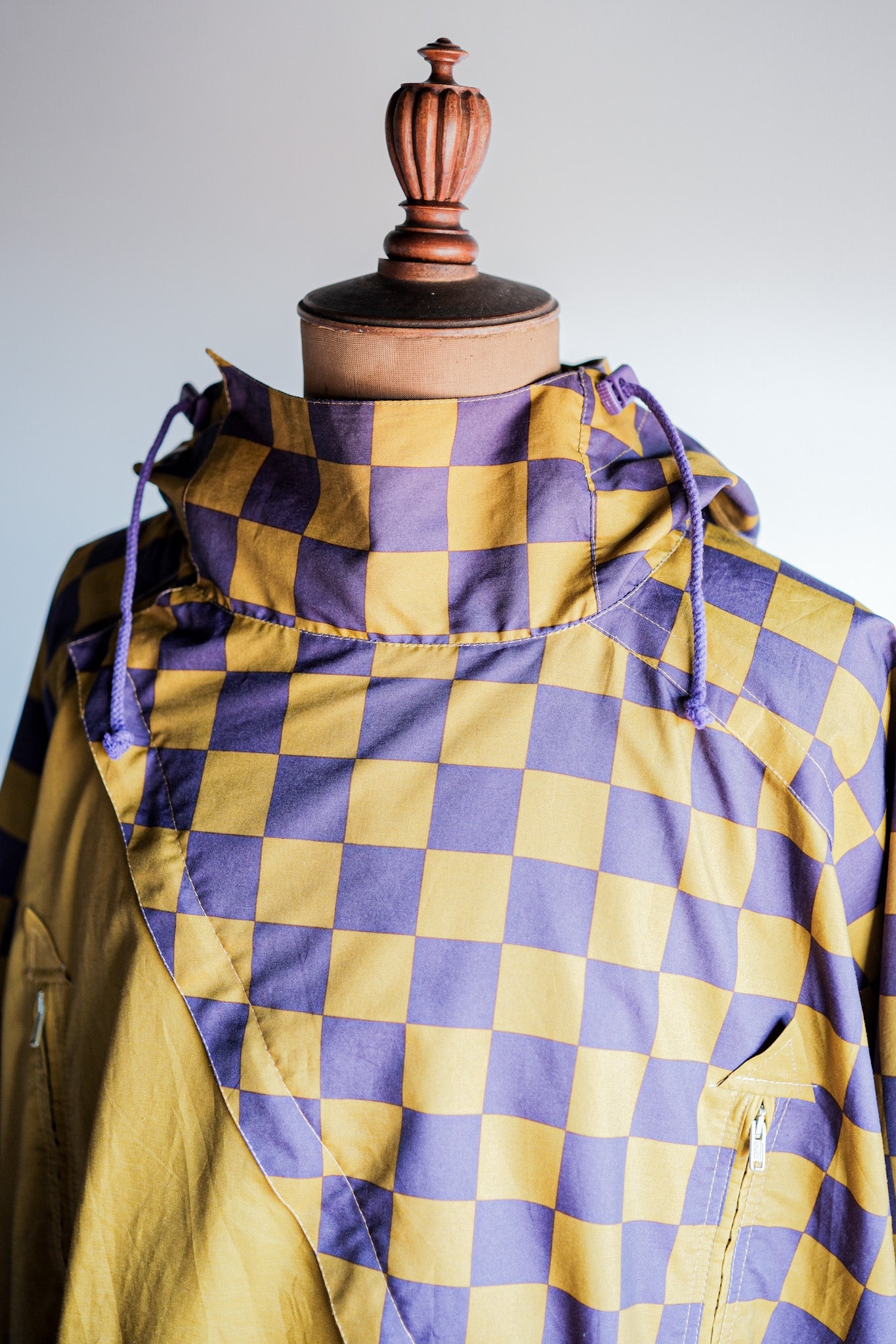 【~80's】German Vintage Checkerboard Anorak Parka