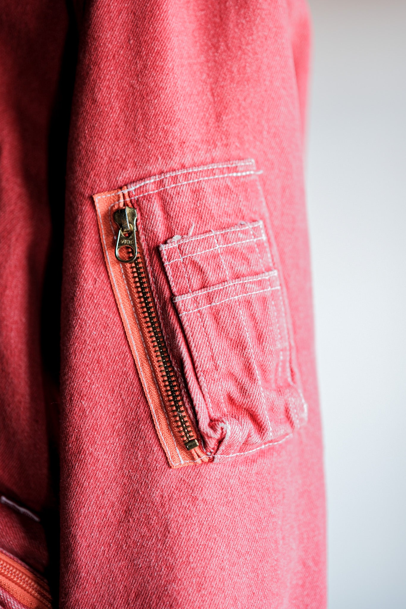 【~90's】Old PINK HOUSE Red Denim Blouson