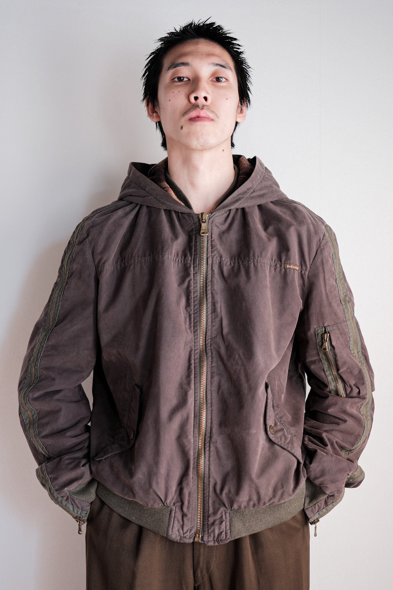 【~00's】Old DOLCE & GABBANA Zip Up Hooded Jacket Size.L