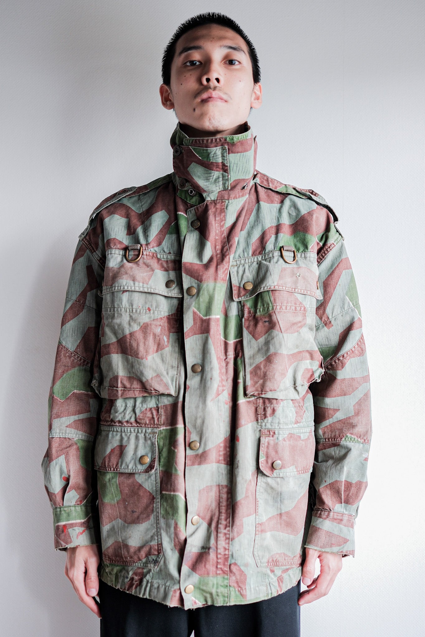 【~50's】German Army Splinter Camouflage Paratrooper Jacket