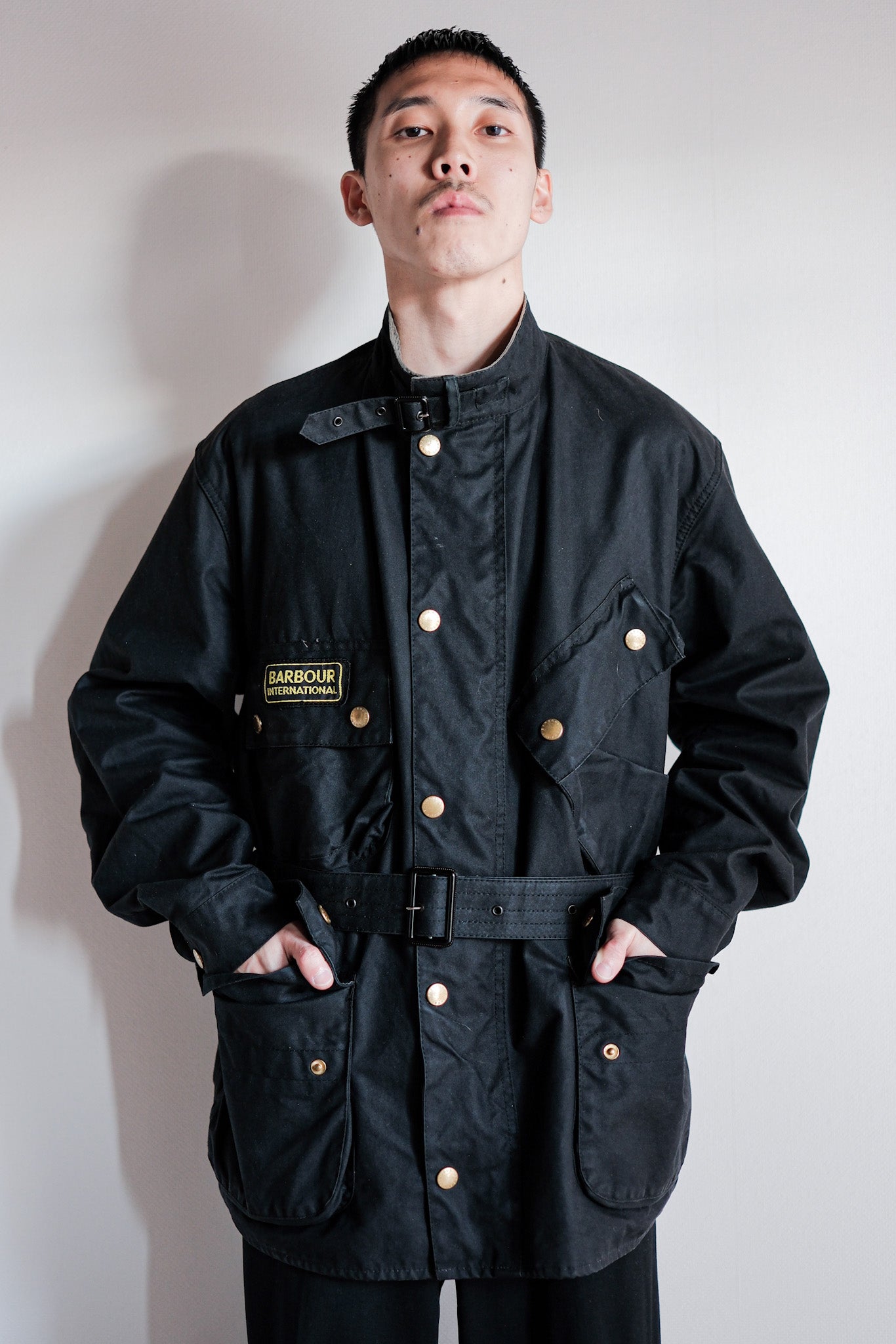 【~90's】Vintage Barbour "INTERNATIONAL SUIT" 3 Crest Size.44