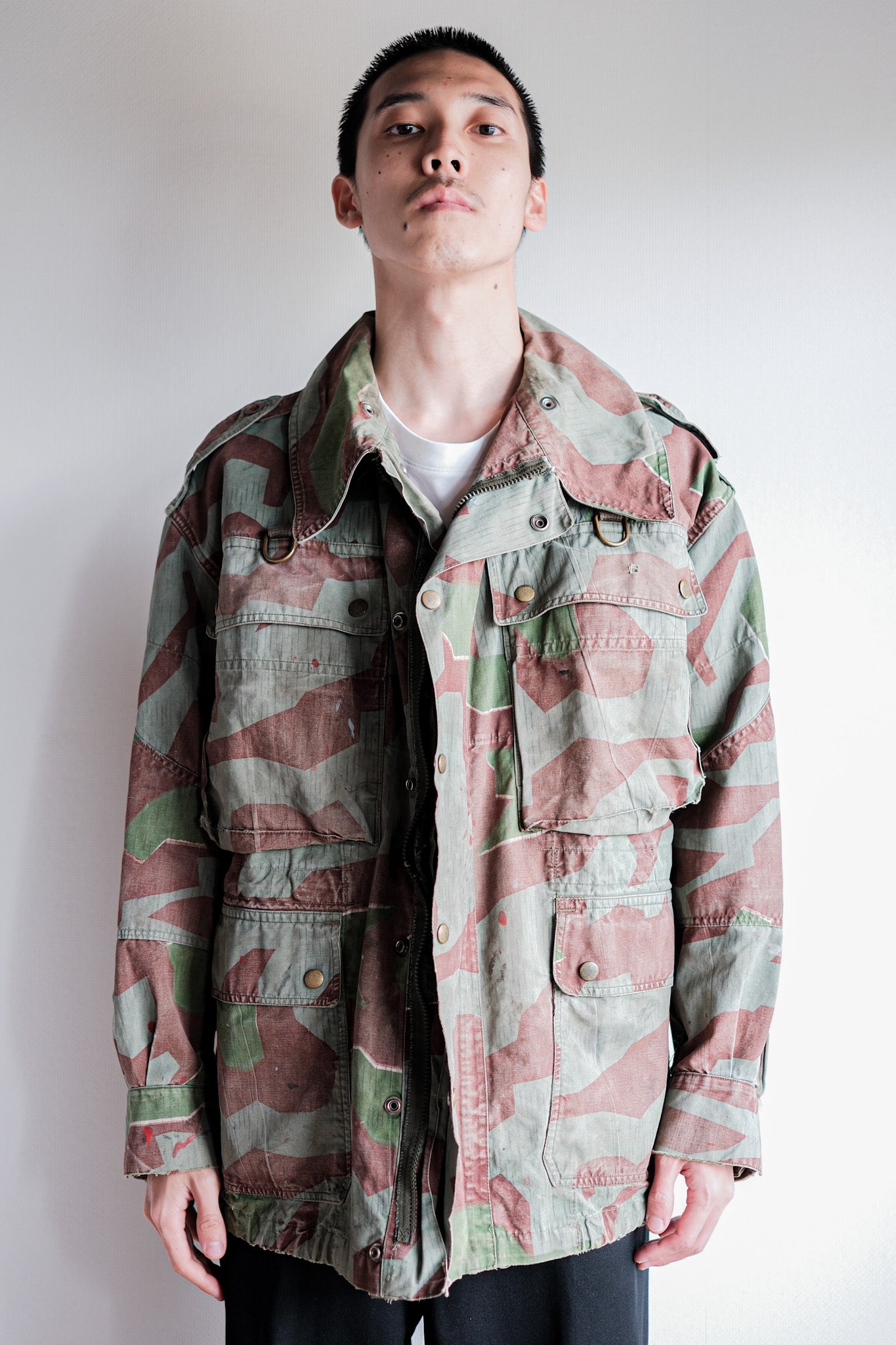 【~50's】German Army Splinter Camouflage Paratrooper Jacket