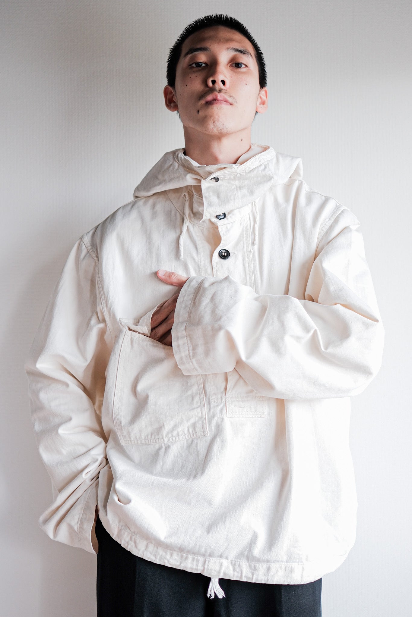 【~40's】U.S.NAVY Salvage Parka Size.M "Early Type"