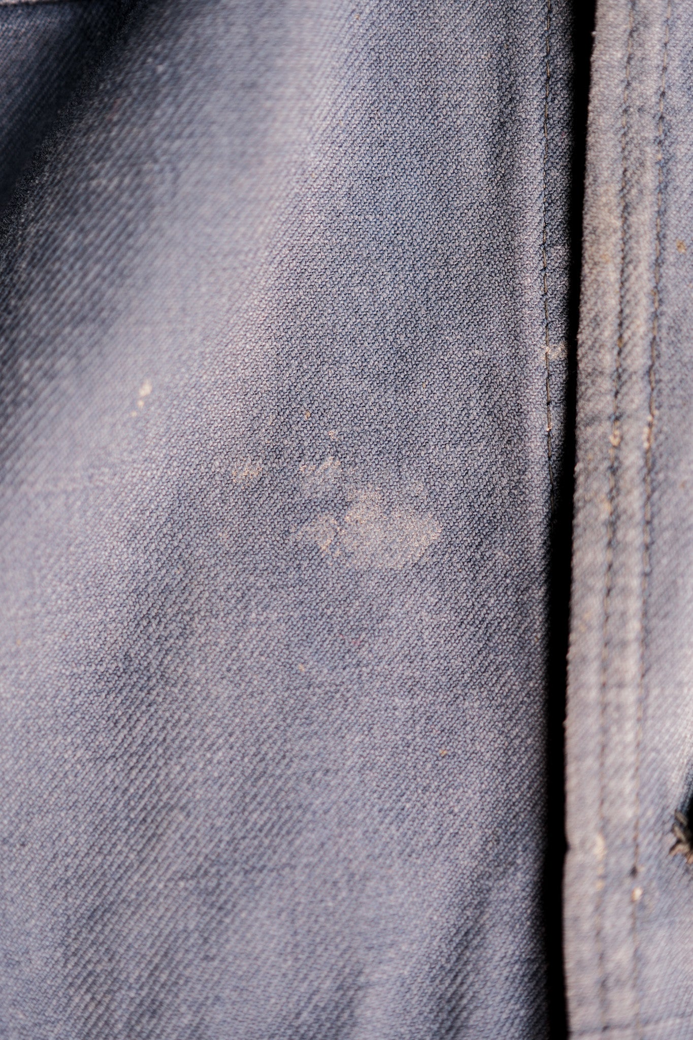 【~40’s】French Vintage Indigo Cotton Twill Cyclist Jacket