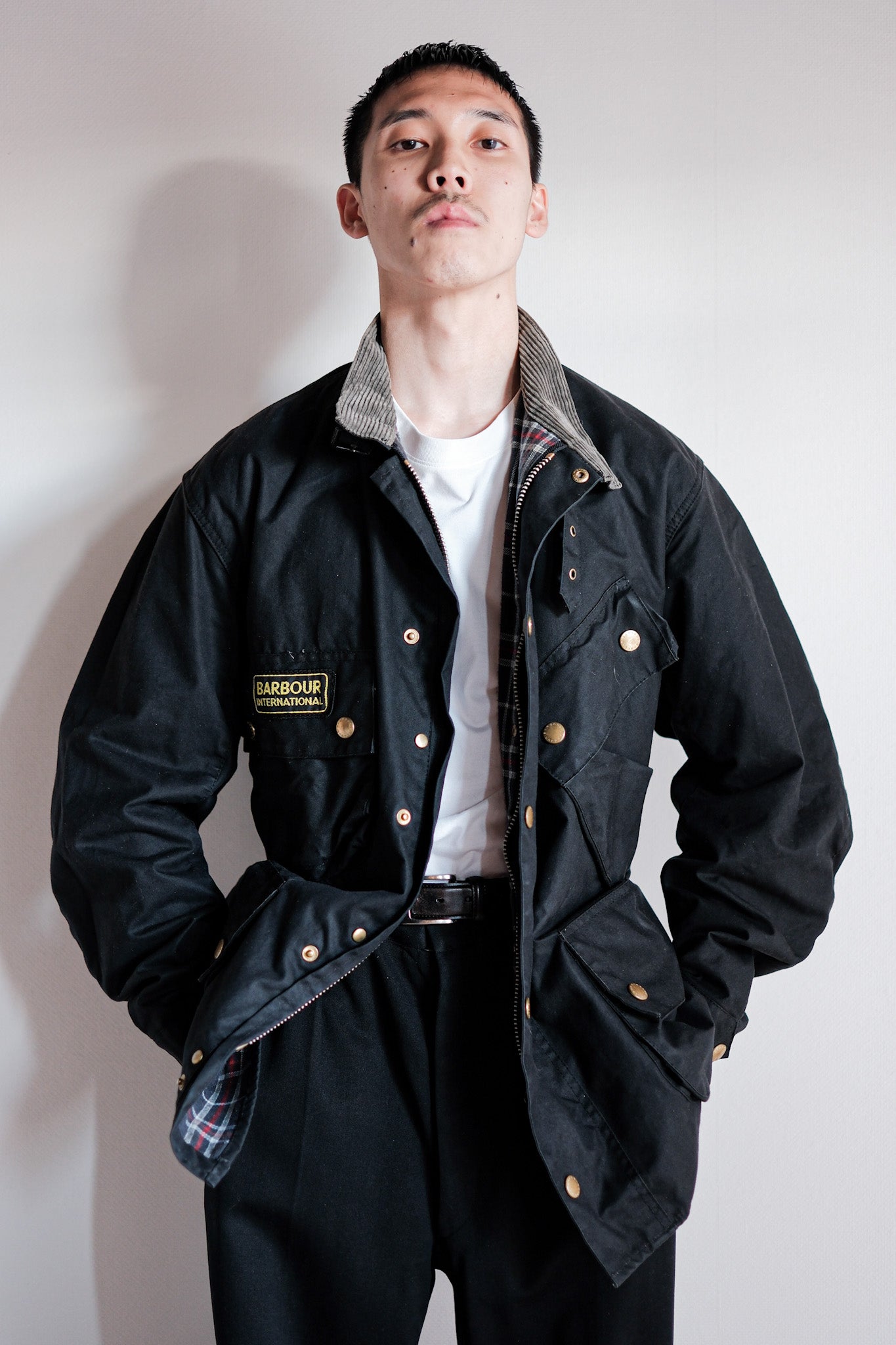 【~90's】Vintage Barbour "INTERNATIONAL SUIT" 3 Crest Size.44