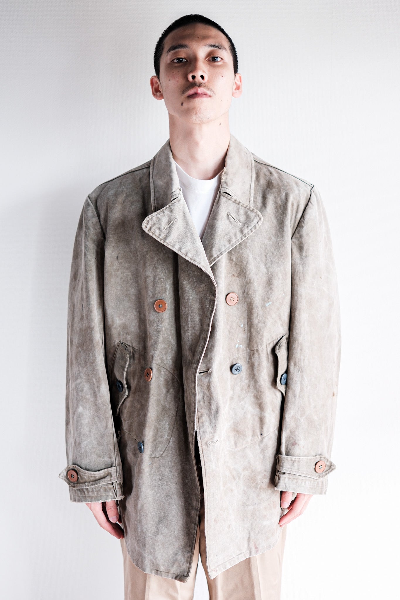【~40's】German Army Mountain Trooper Double Breasted Jacket