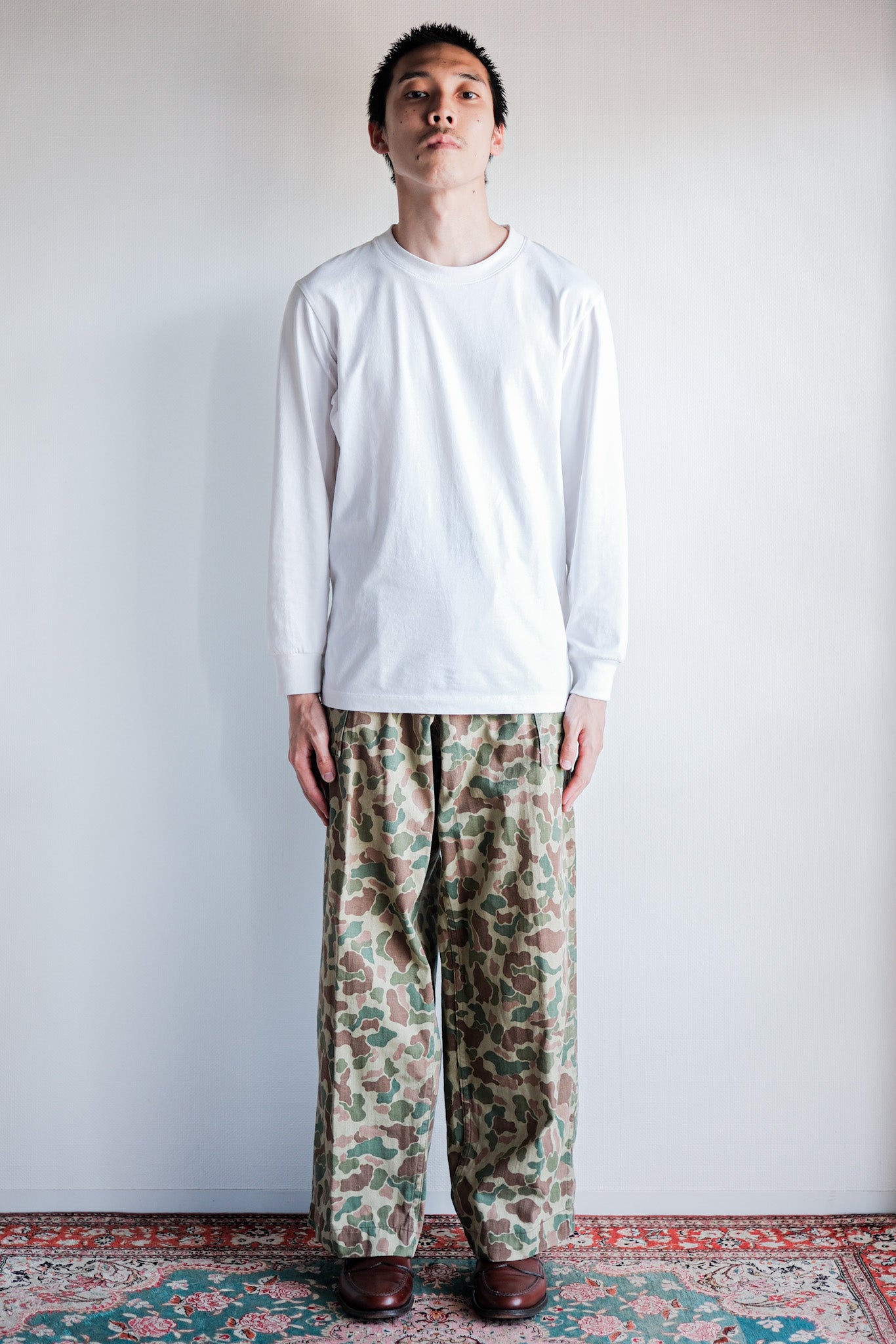 【~50's】Dutch Army Frogskin Camouflage Field Trousers Size.46