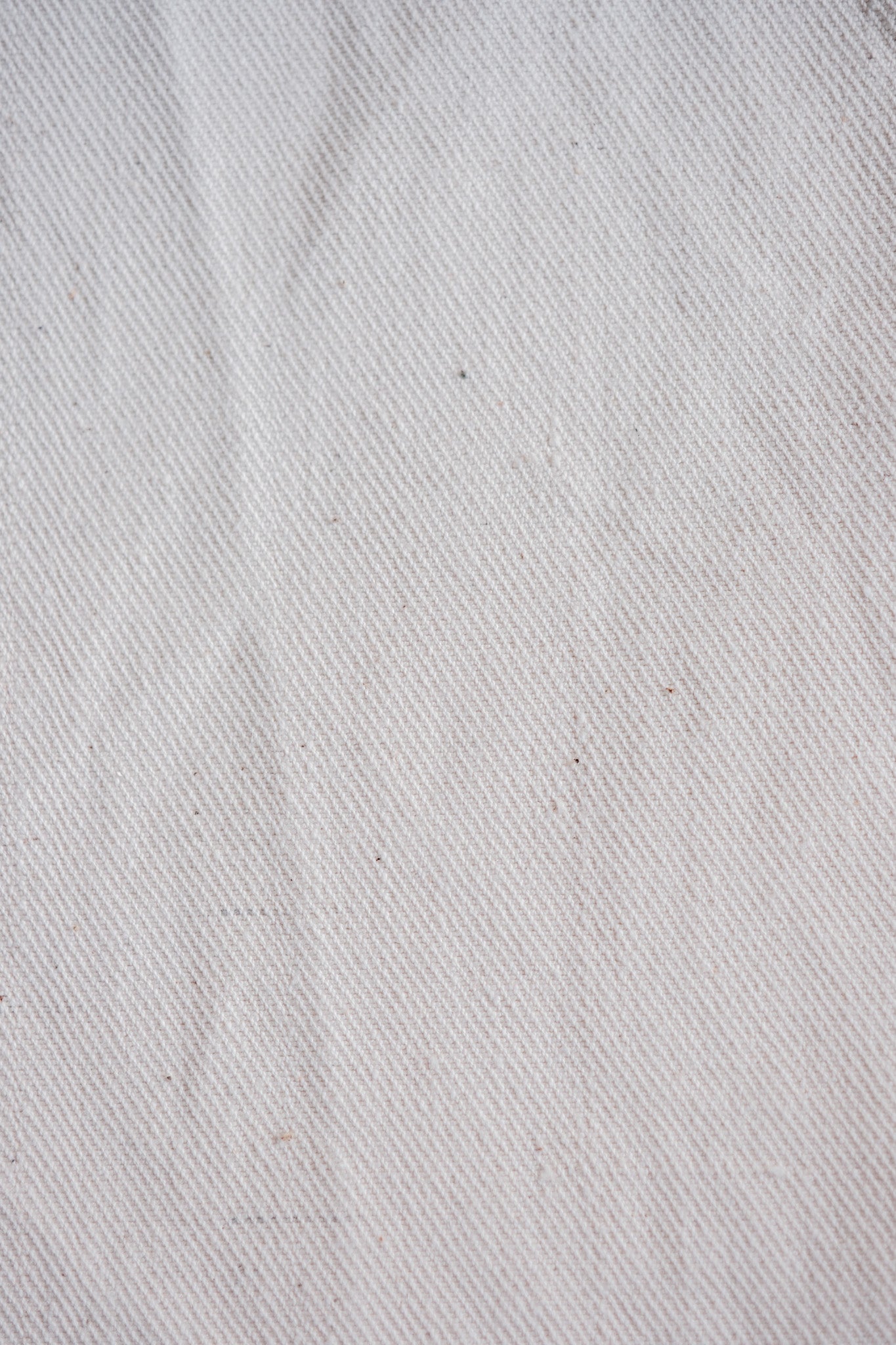 【~40's】French Vintage White Cotton Twill Work Jacket Size.48 "Dead Stock"
