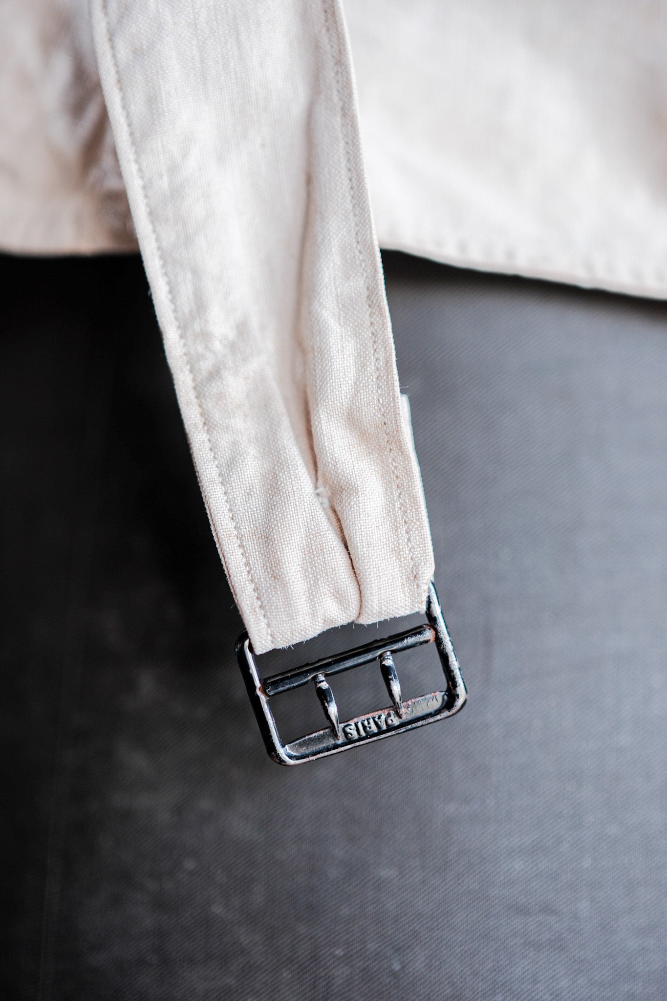 【~30's】French Vintage Salt & Pepper Cotton Work Gilet