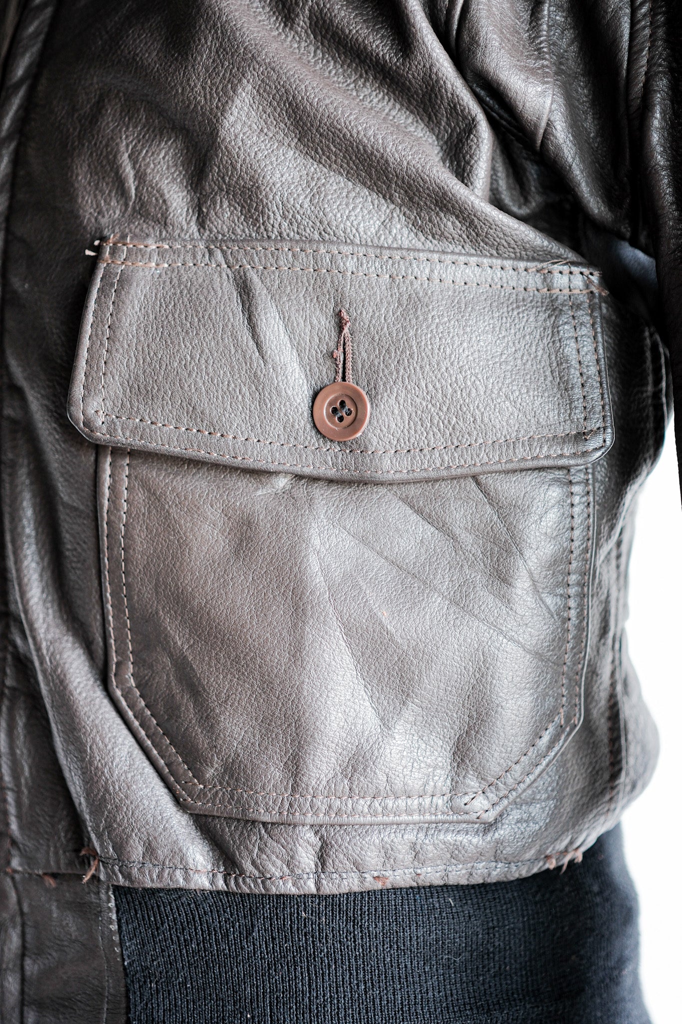 【~60's】U.S.NAVY G-1 Leather Flight Jacket Size.36