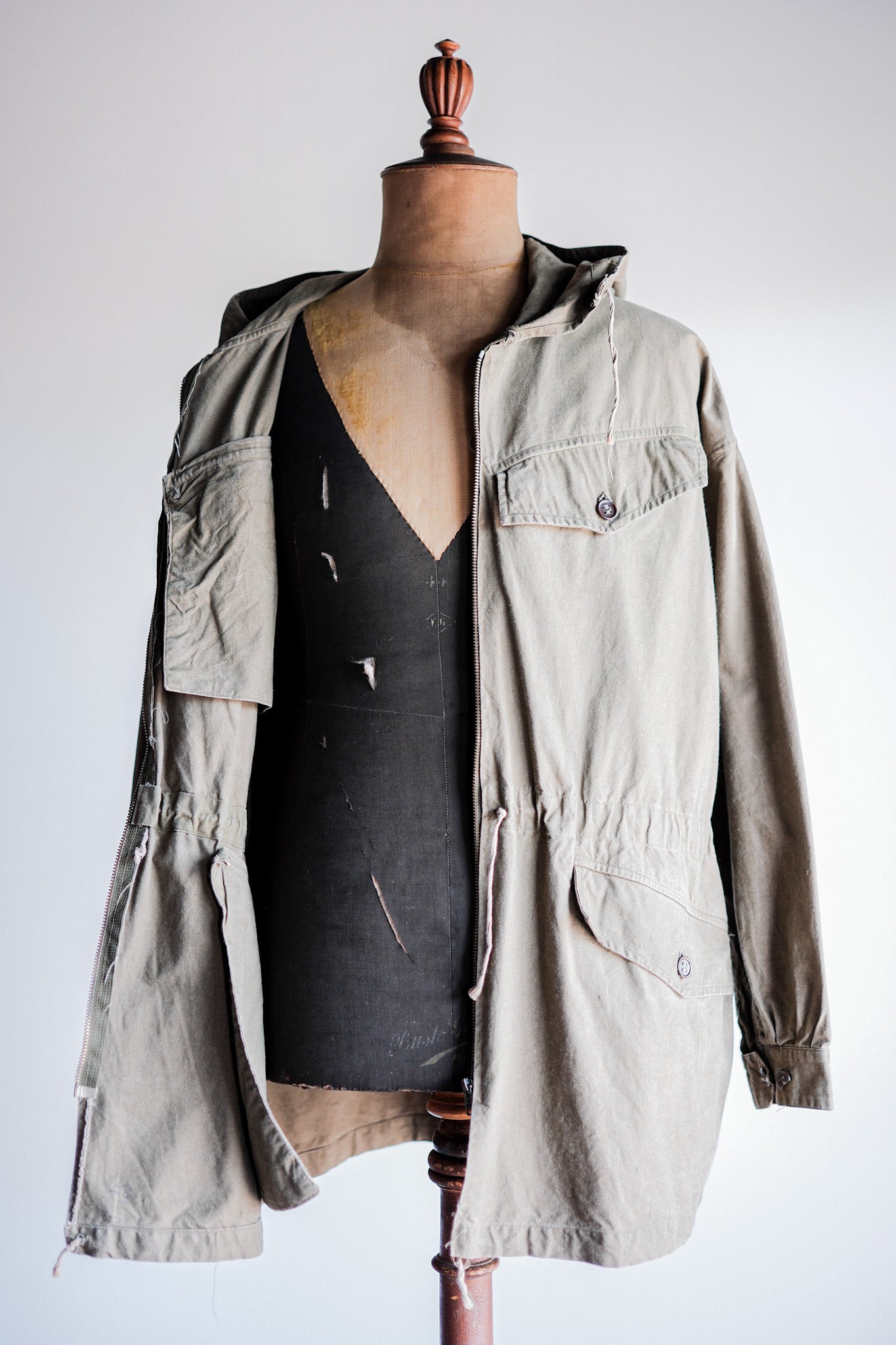 【~60's】French Army Alpine Mountain Smock Parka Size.22 "Modified"