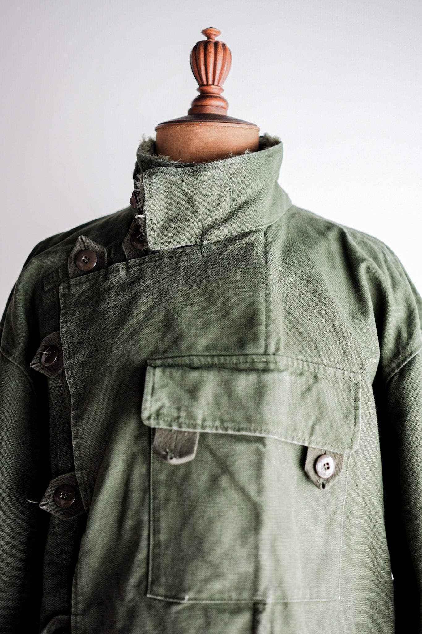 【~60's】Swedish Army Dispatch Rider Motorcycle Jacket Size.C56