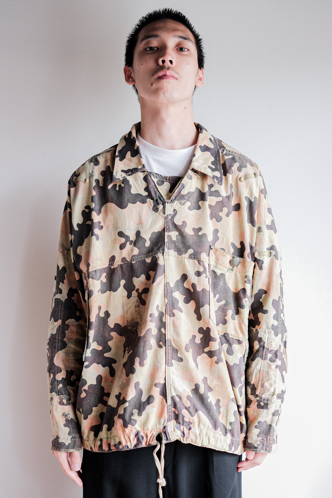 【~50's】Czechoslovakian Army Dubaky Camouflage Reversible Smock