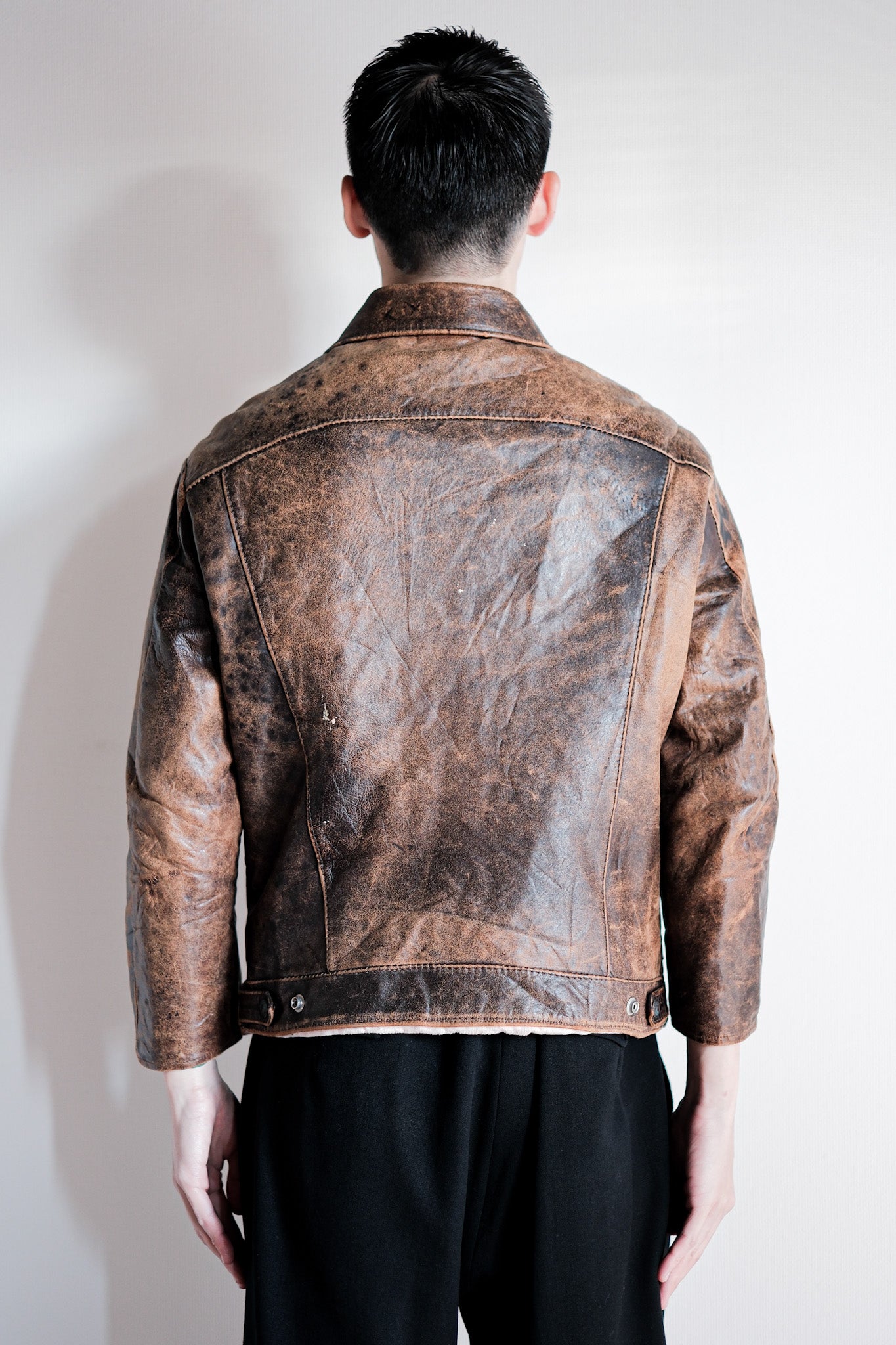 【~50’s】Vintage Levi’s Leather Jacket "Short Horn"