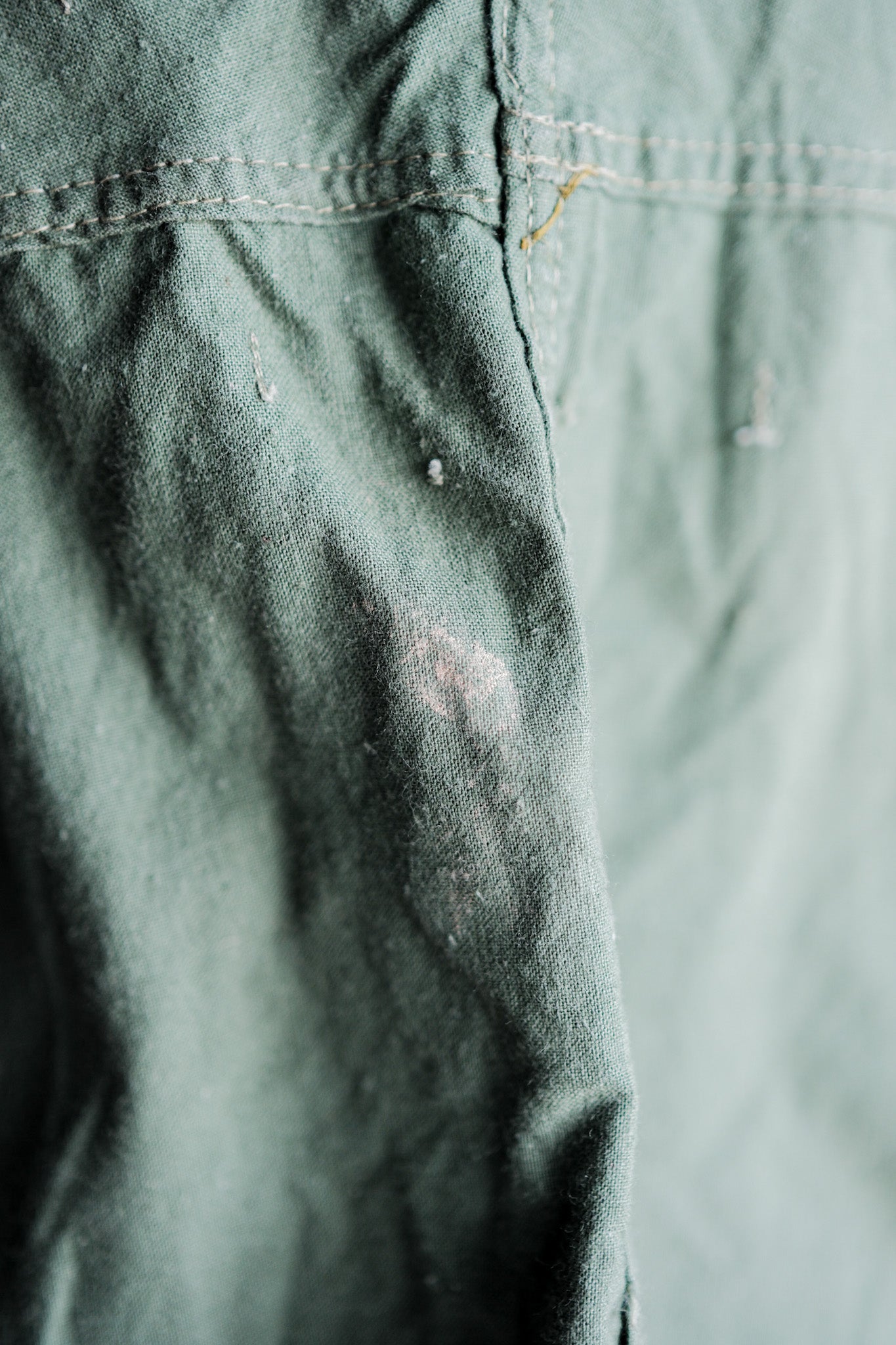 【~50's】Czechoslovakian Army Green Cotton Smock