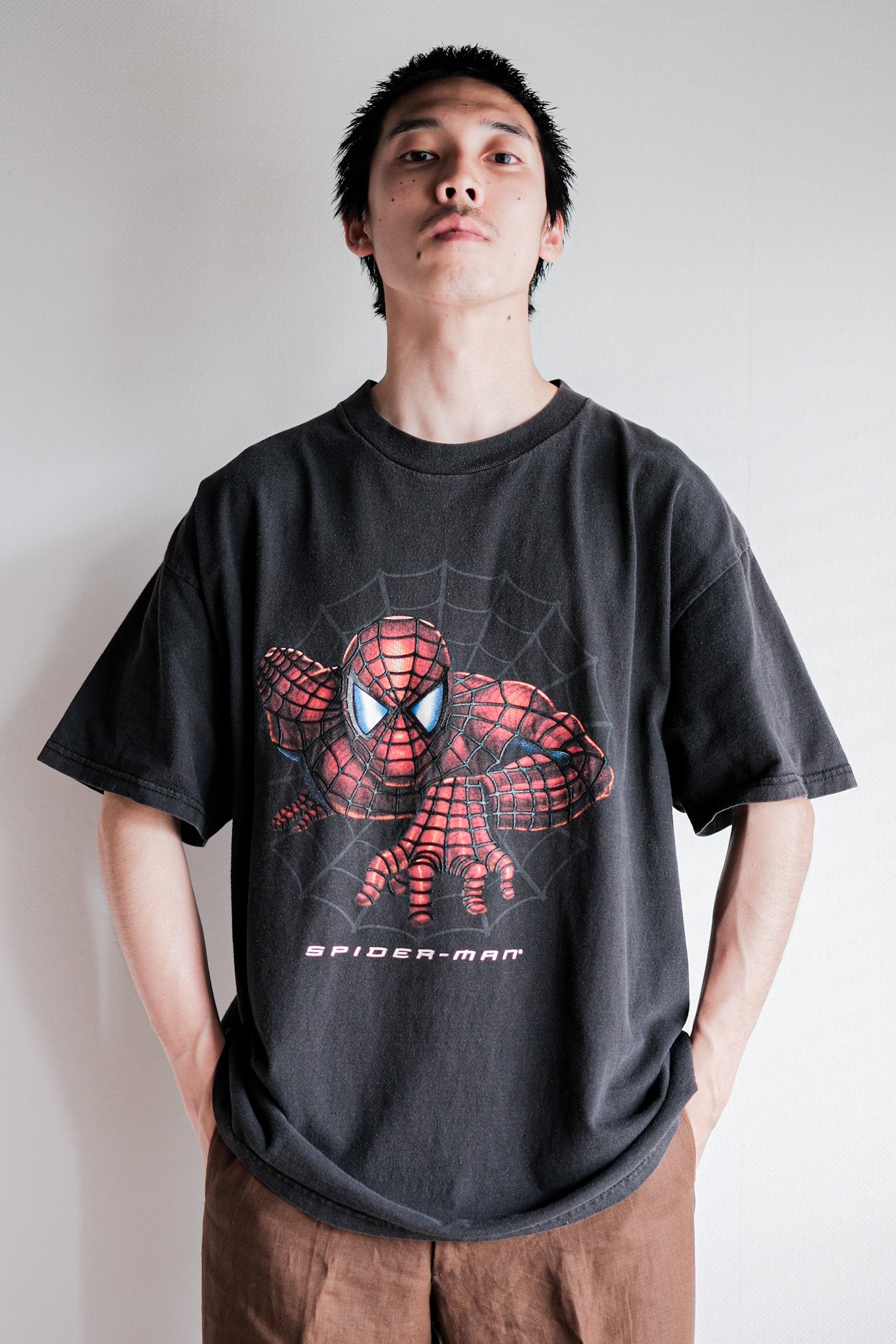 【~00's】Vintage Movie Print T-shirt Size.XL "Spider-Man" "Made in U.S.A."