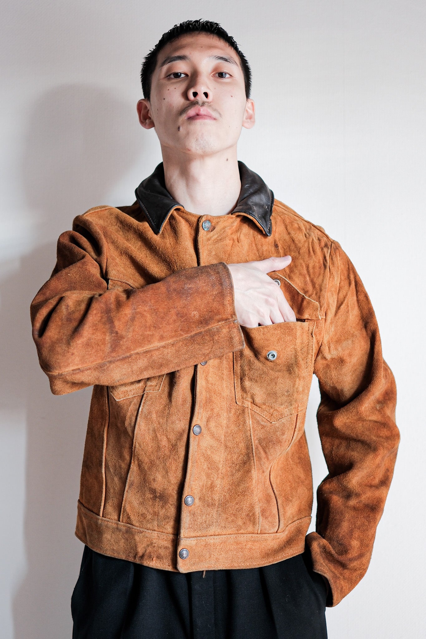 【~50’s】Vintage Levi’s Suede Leather Jacket "Short Horn"