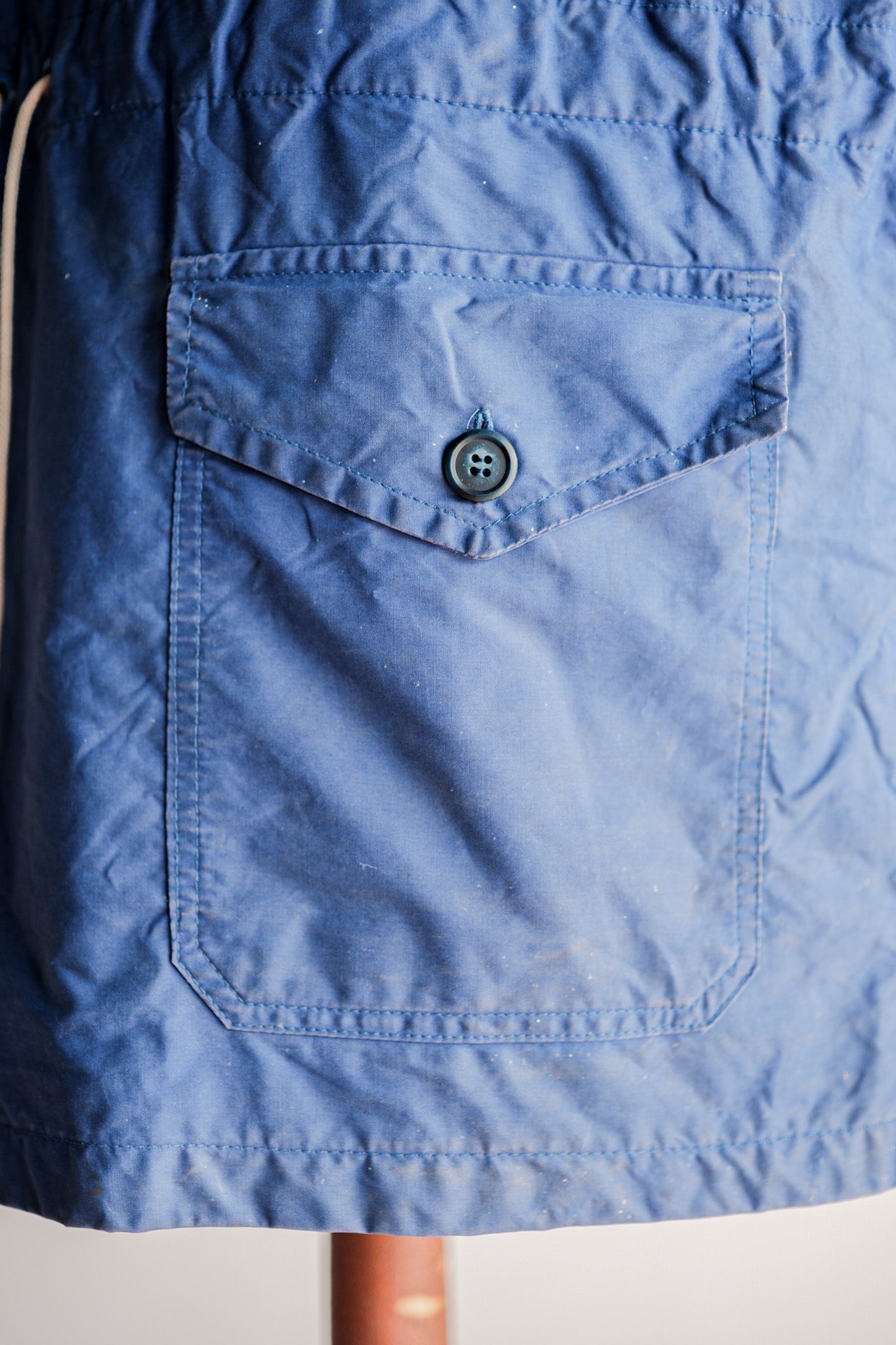 【~60's】British Vintage Blue Ventile Smock Size.LARGE "Blacks Of Greenock"