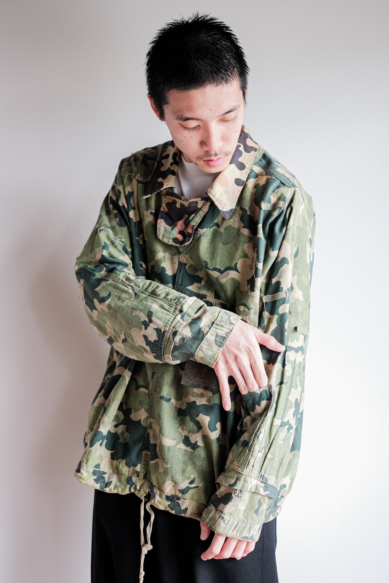 【~50's】Czechoslovakian Army Dubaky Camouflage Reversible Smock