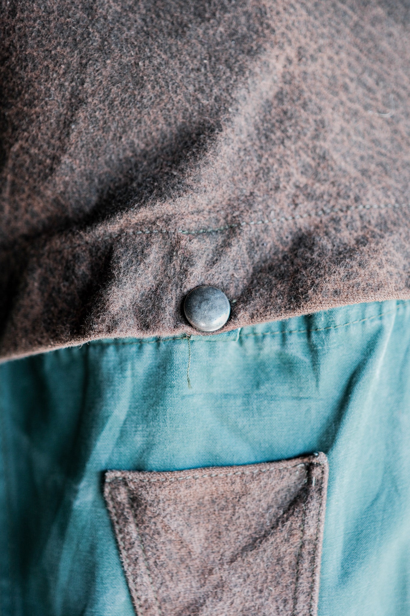 【~60's】French Vintage Hunting & Fishing Cotton Jacket Size.52 "L'ESQUIMAU"