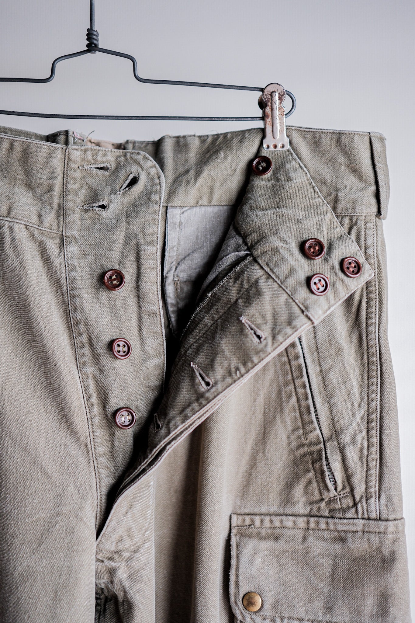 【~40's】French Army TAP47 Paratrooper Trousers "1st Type"