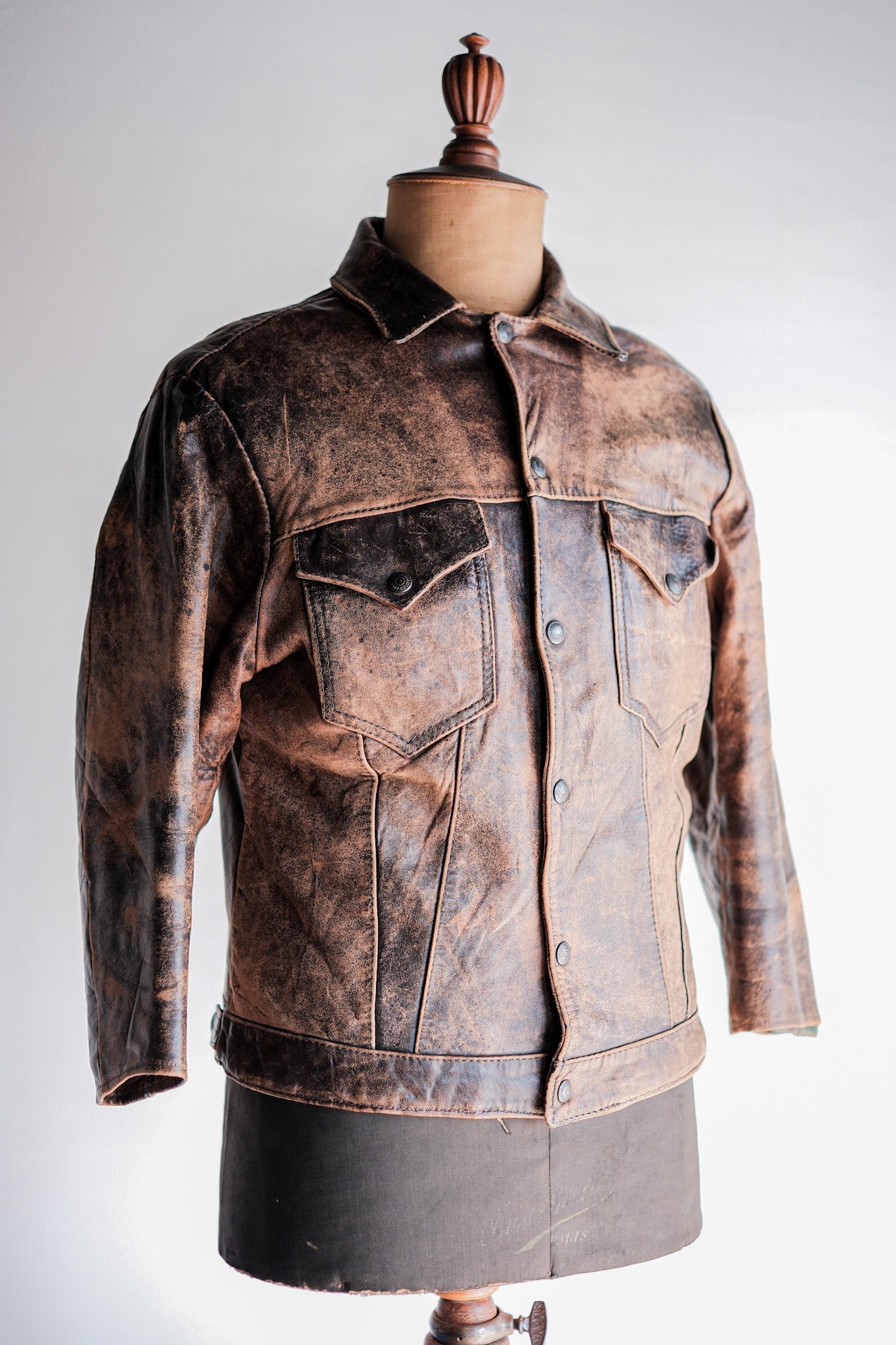【~50’s】Vintage Levi’s Leather Jacket "Short Horn"