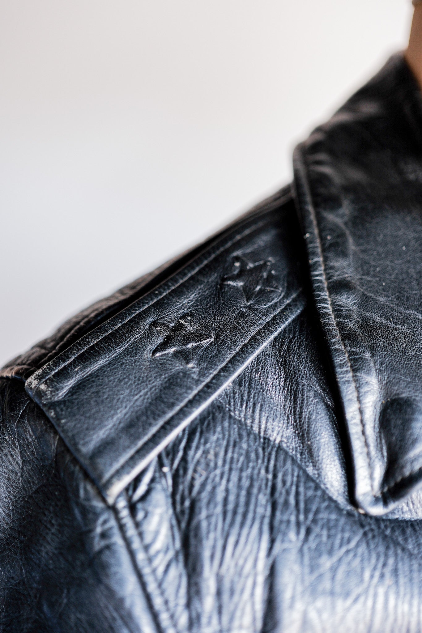 【~50's】American Vintage Two Star Horsehide Motorcycle Leather Jacket "WINDWARD"