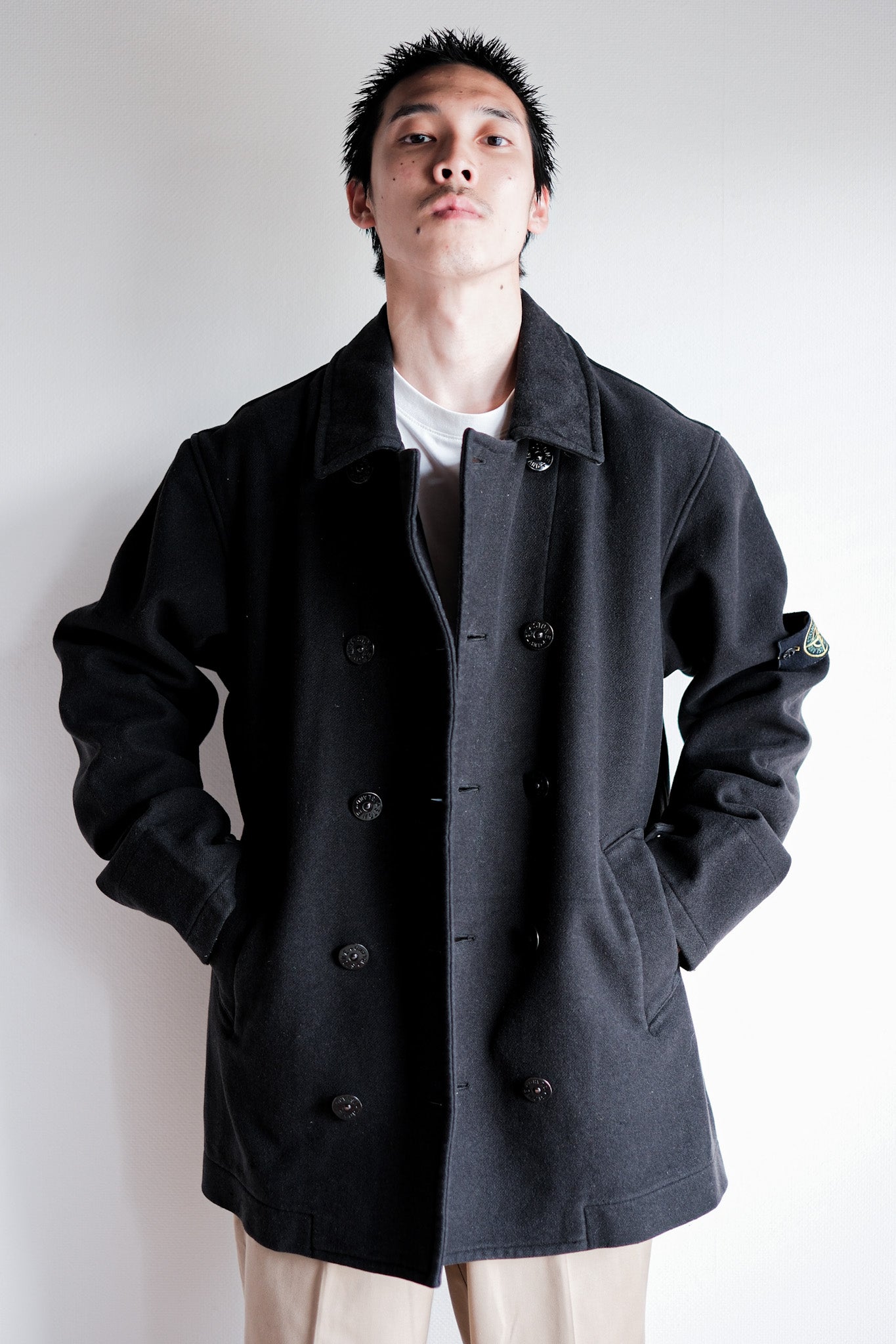 【06AW】Old STONE ISLAND Double Breasted Wool Jacket Size.L