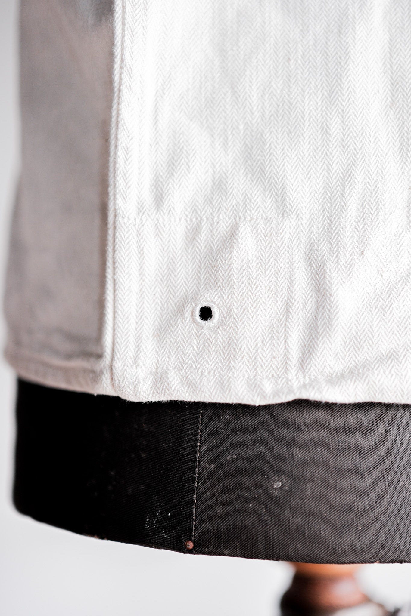 【~40's】German Navy Drillich HBT Linen Sailor Smock "KM"