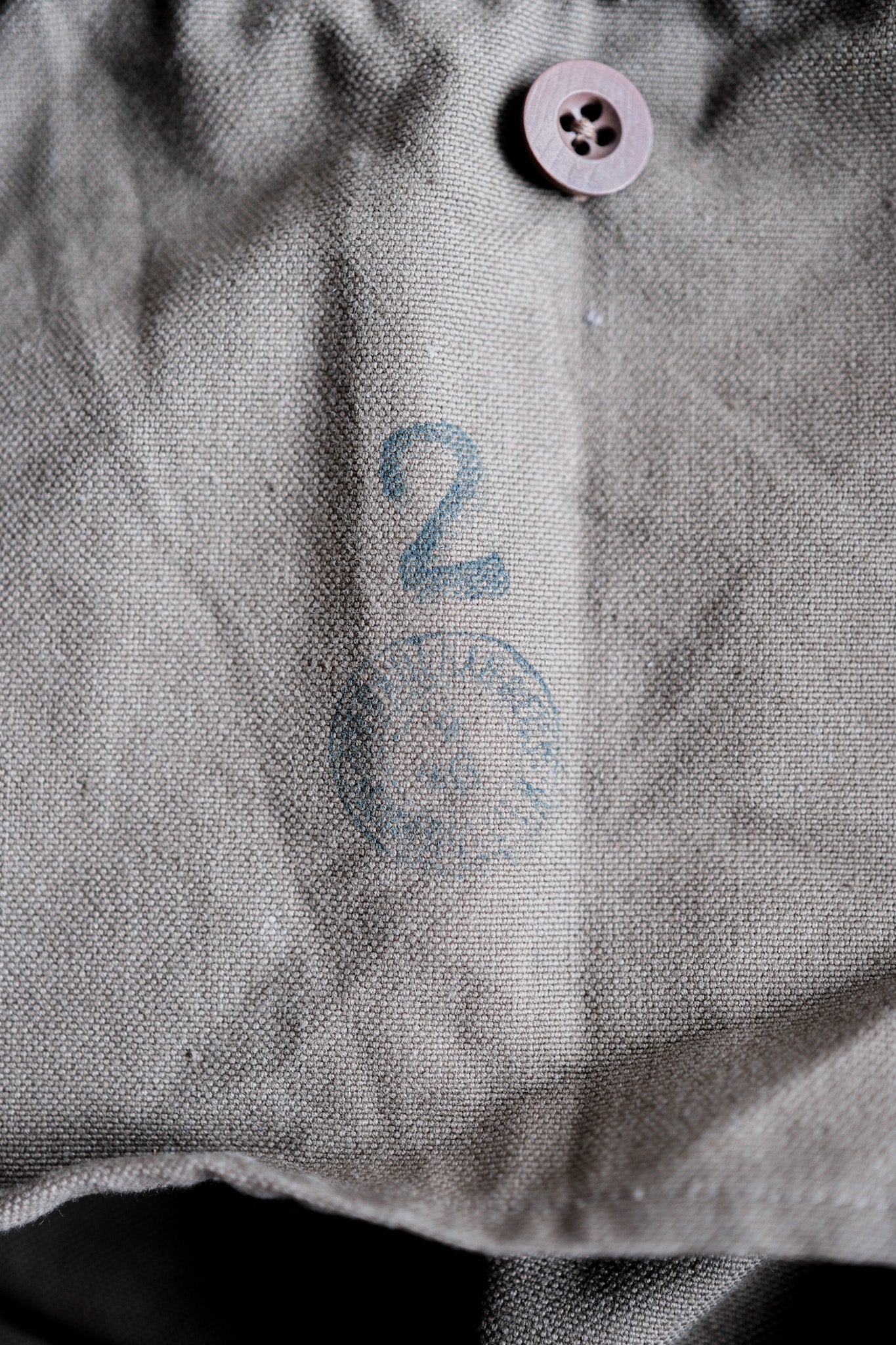 【~40's】French Army M38 Double Breasted Motorcycle Jacket Size.2 "1st Type" "Dead Stock"