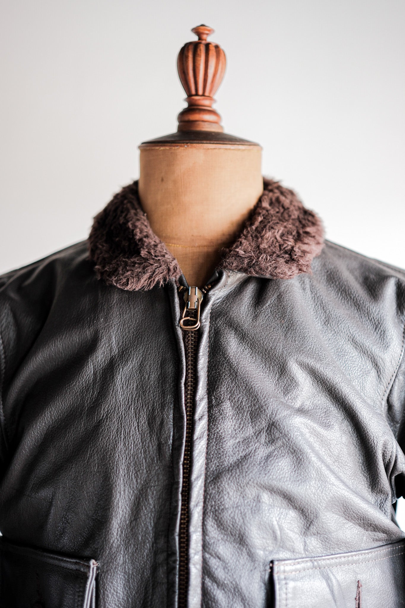 【~60's】U.S.NAVY G-1 Leather Flight Jacket Size.36